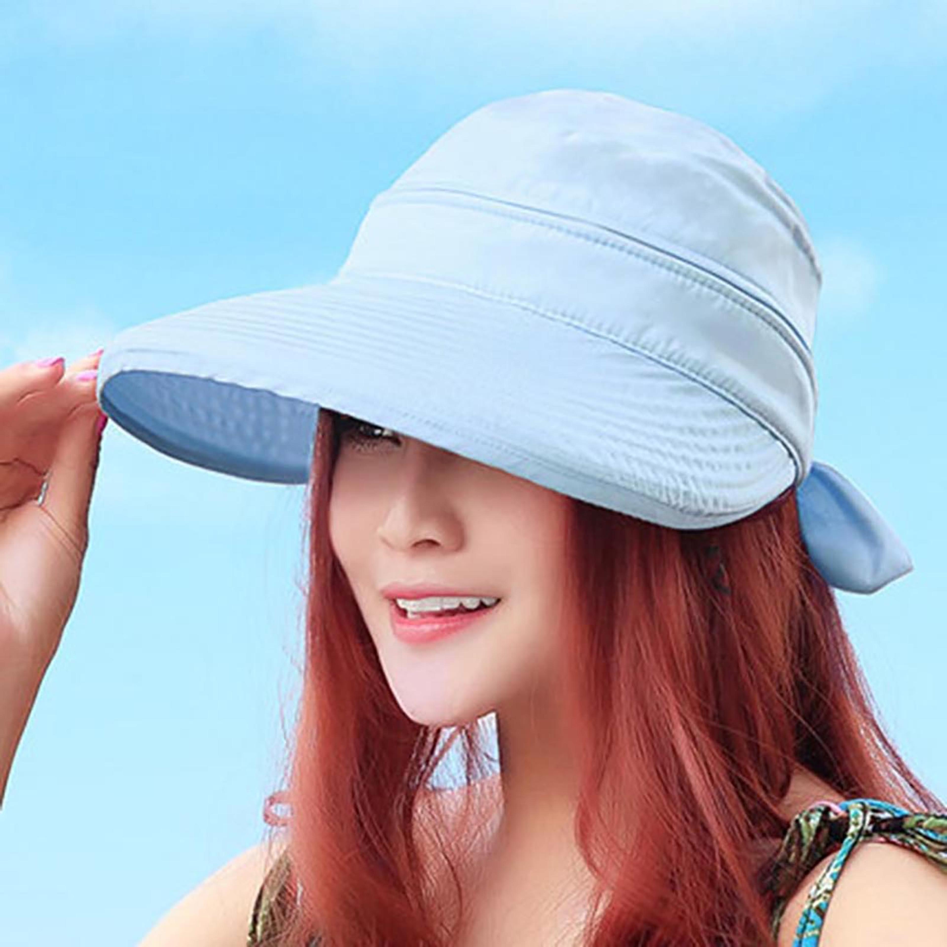 wide brim sun hat with bowknot korean style beach hat