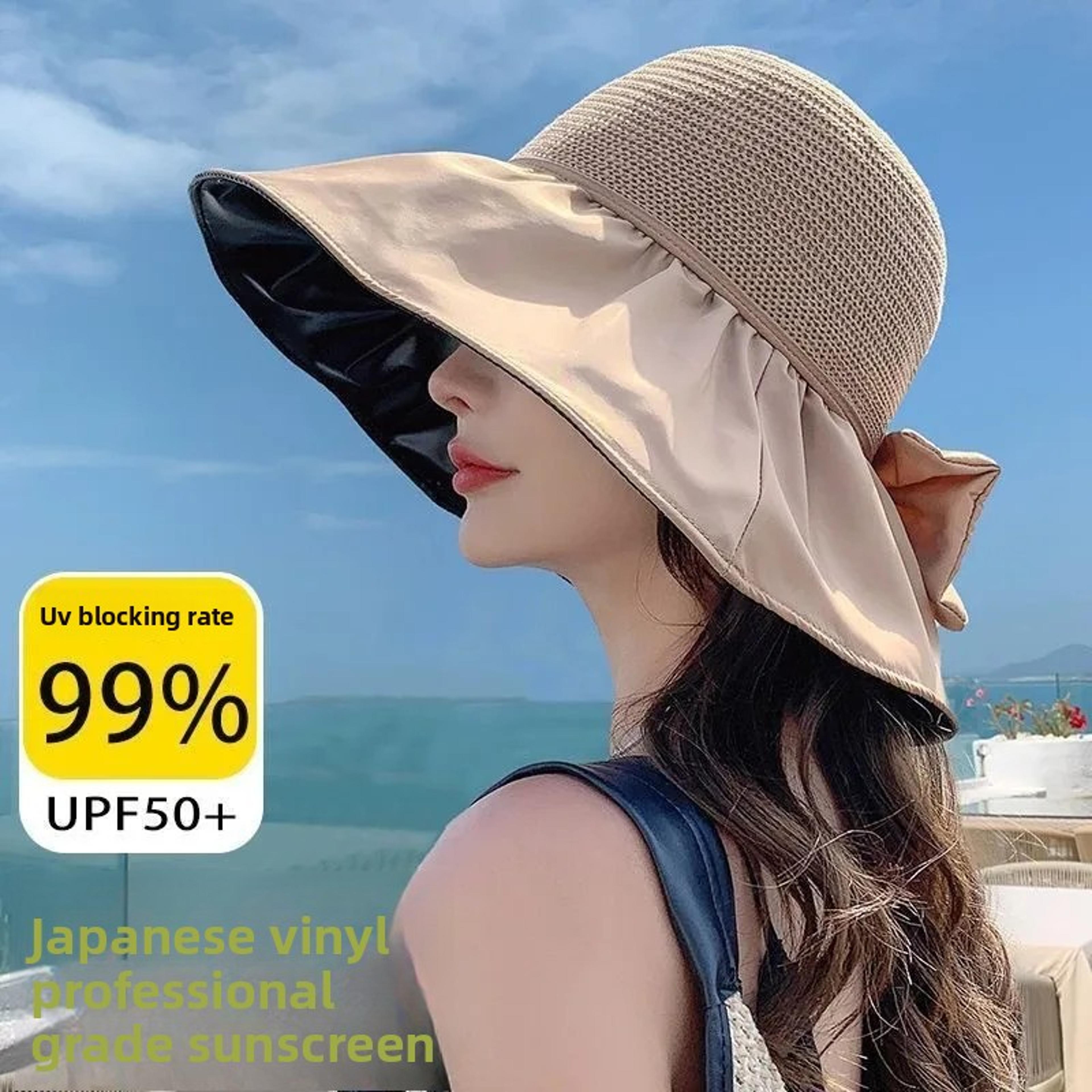 wide brim sun hat for women foldable uv protection beach travel hat