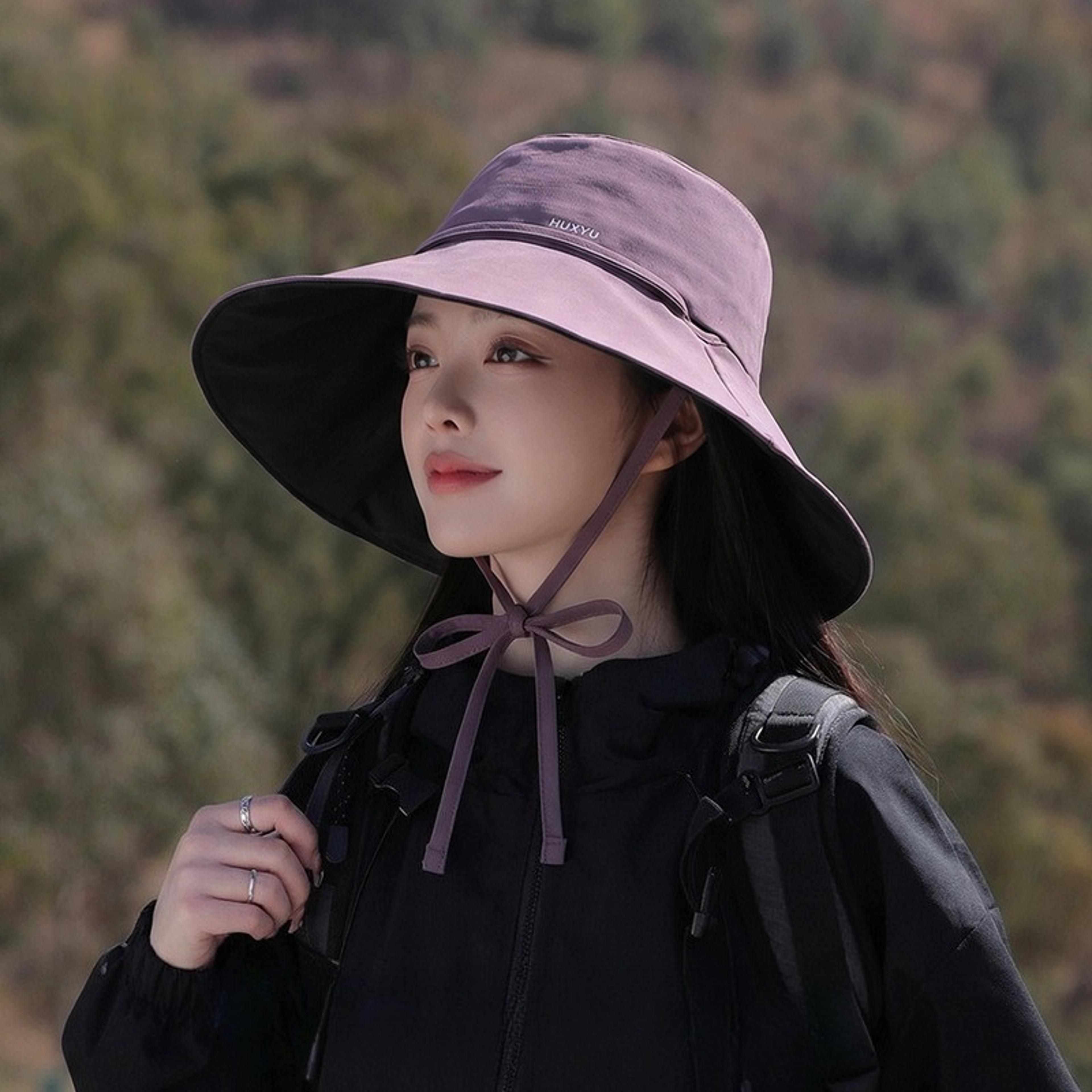 wide brim uv protection bucket hat for travel hiking and beach days