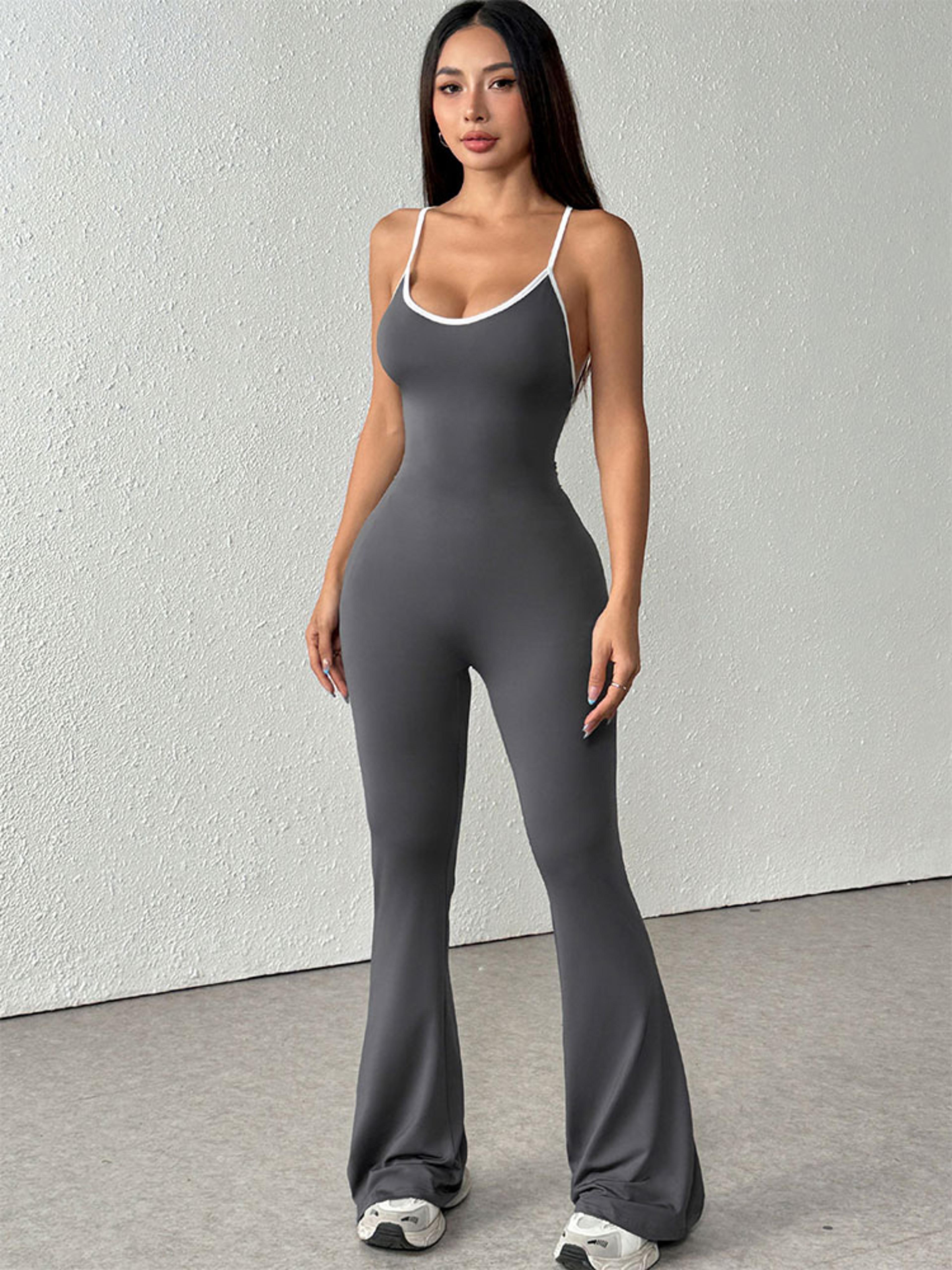women backless slim fit summer jumpsuit sexy sling streetwear elegant one piece outfit