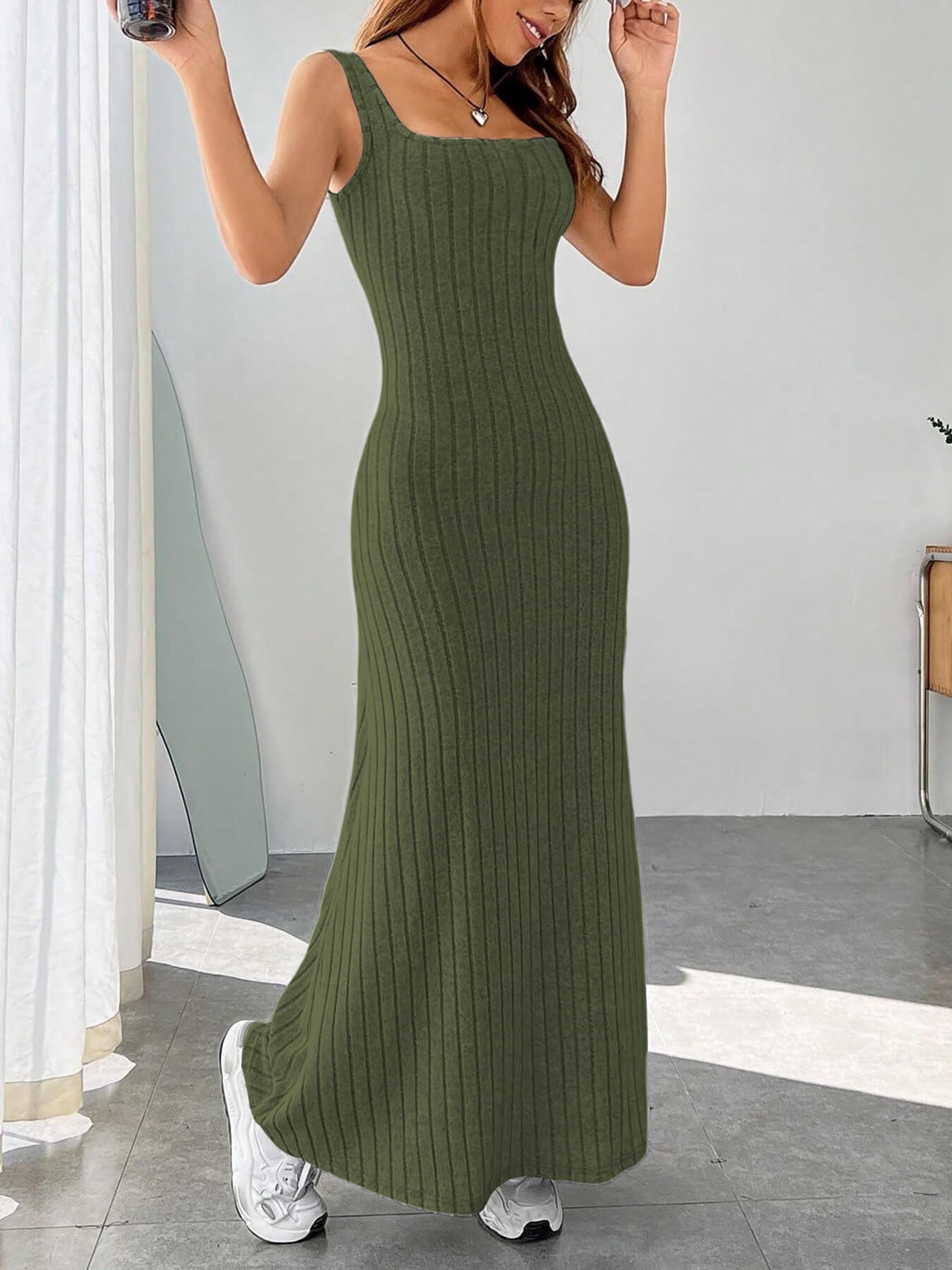 womens casual ribbed hoodie long dress comfortable solid color athleisure loungewear