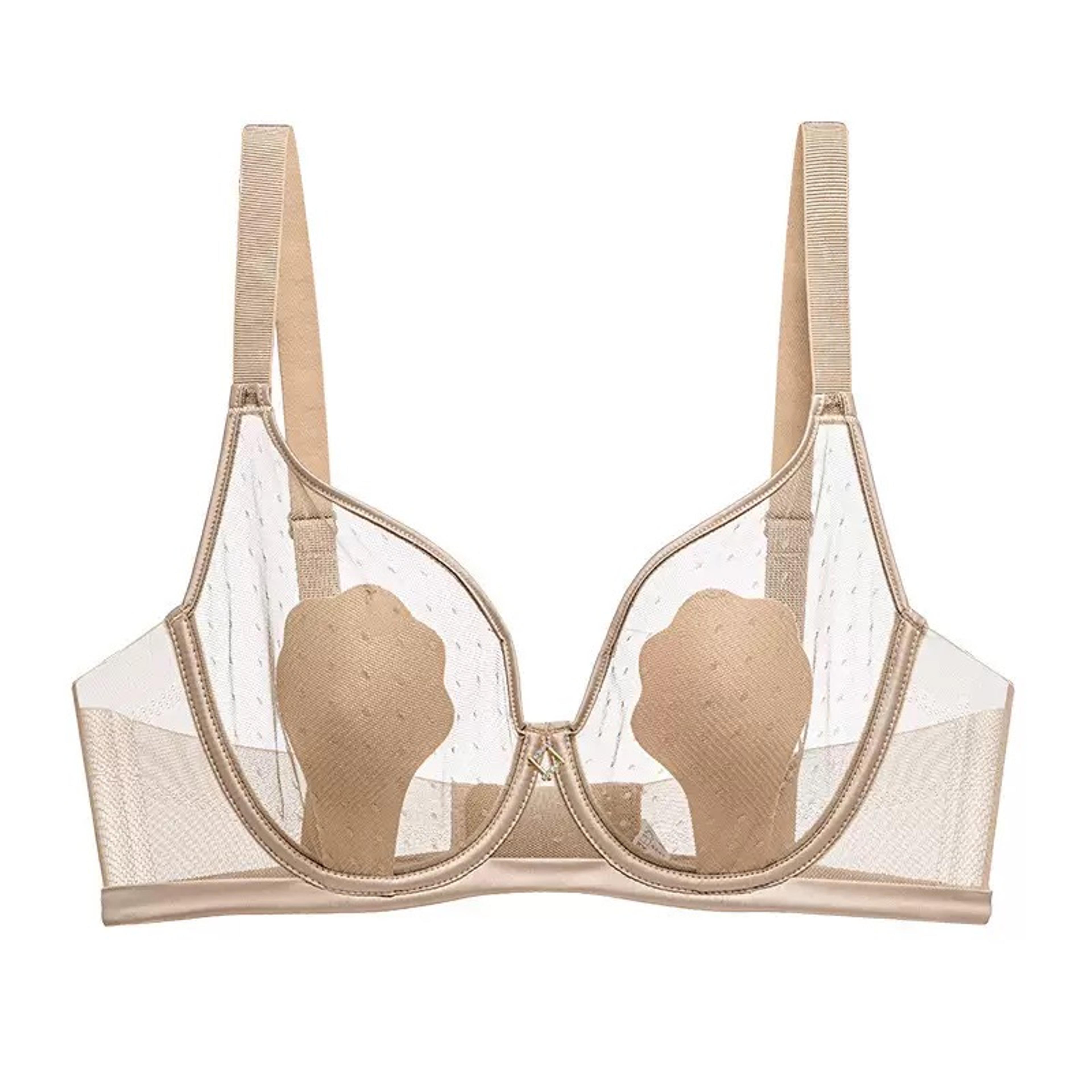 french style unlined mesh bra anti sagging supportive underwear