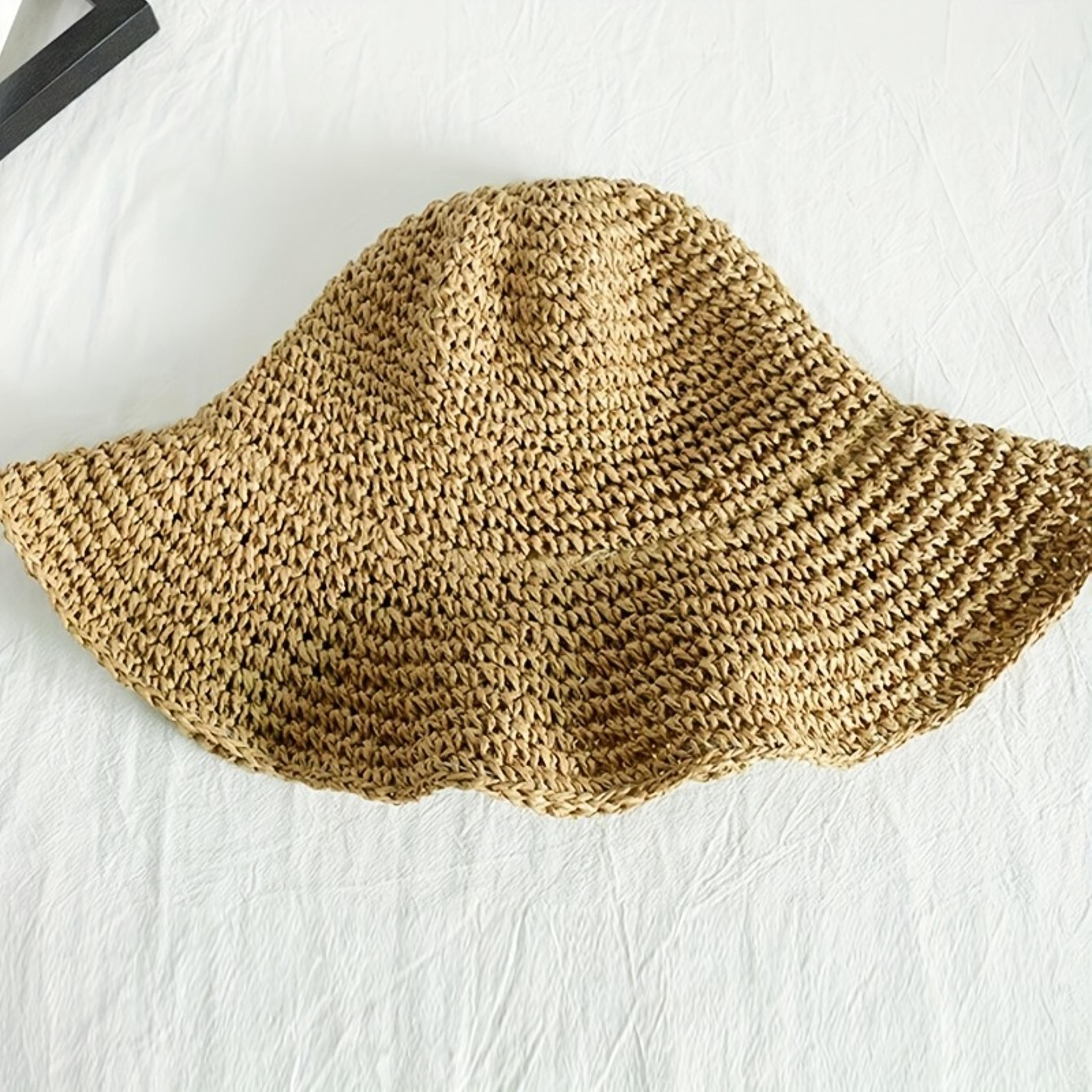 bella luna foldable wide brim beach hat with adjustable drawstring