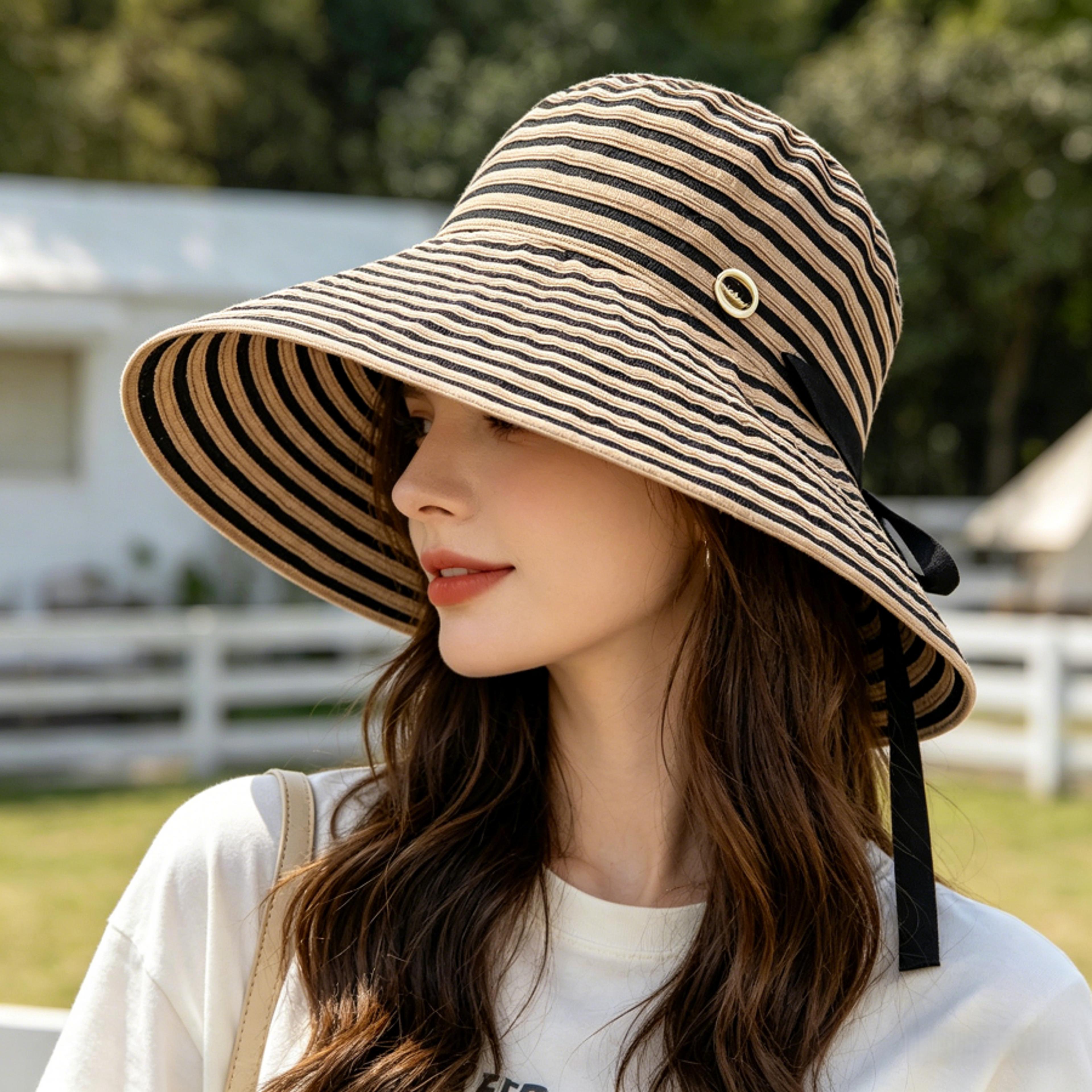 packable wide brim sun hat