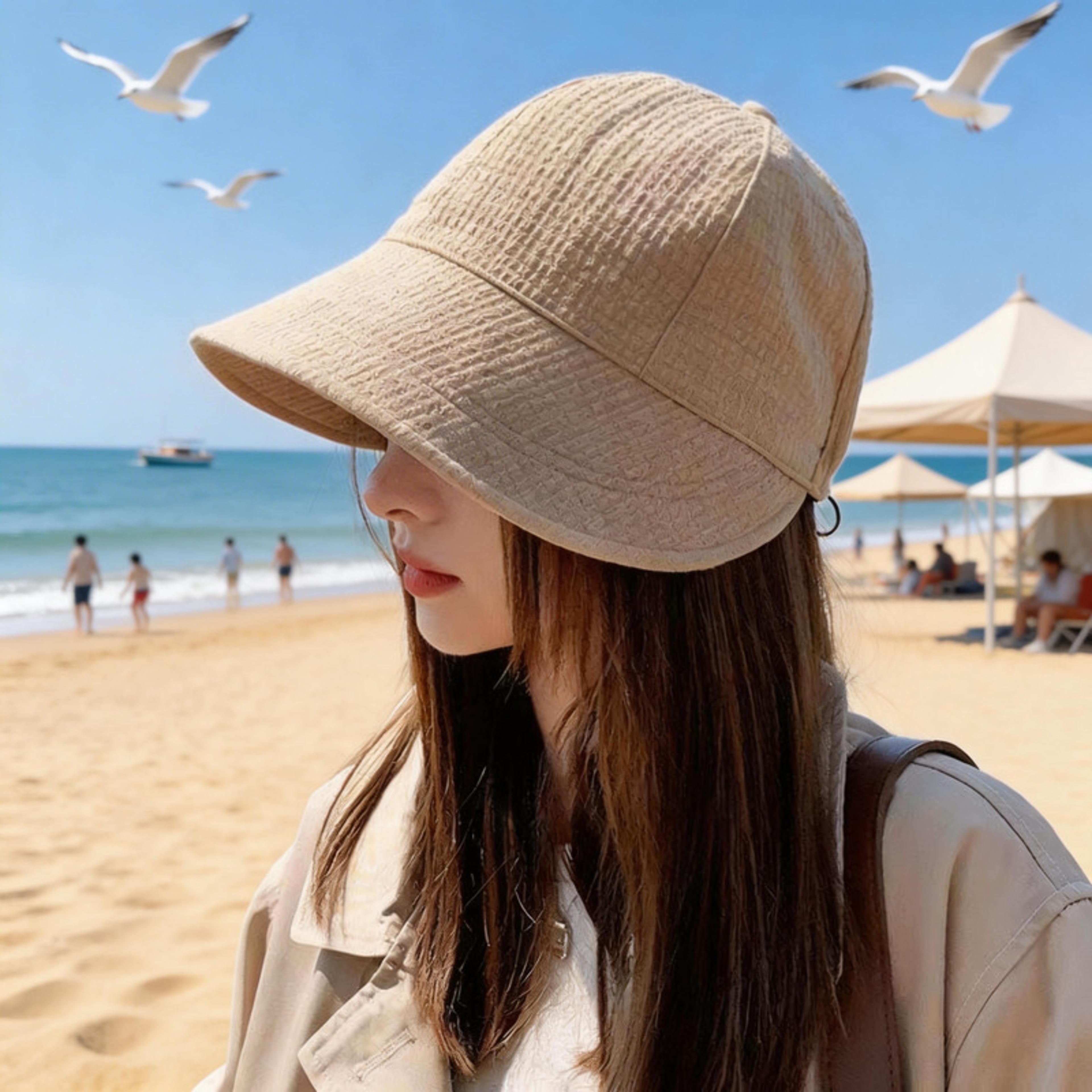 summer uv protection bucket hat for women lightweight wide brim casual sun hat