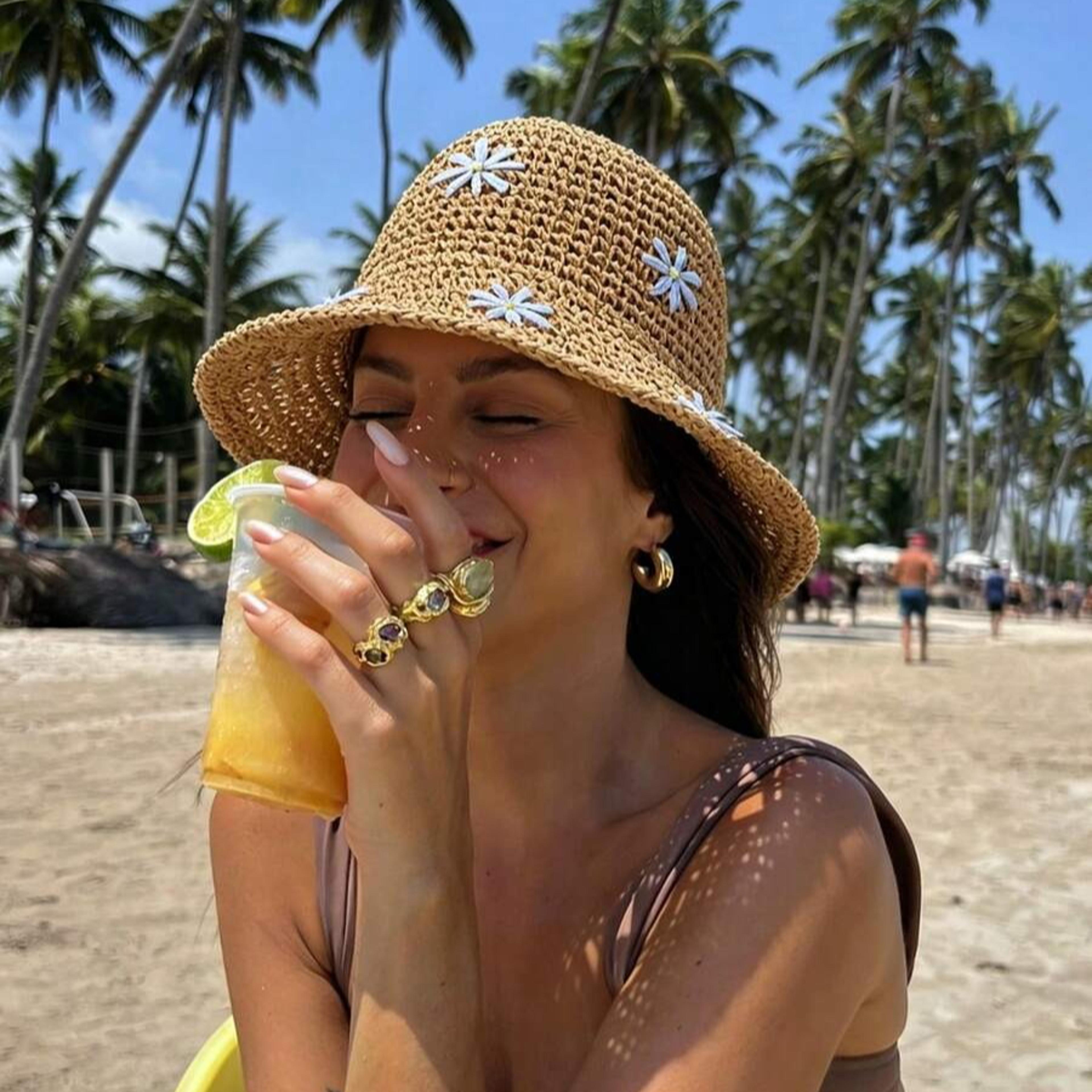 women's foldable straw sun hat elegant wide brim beach hat