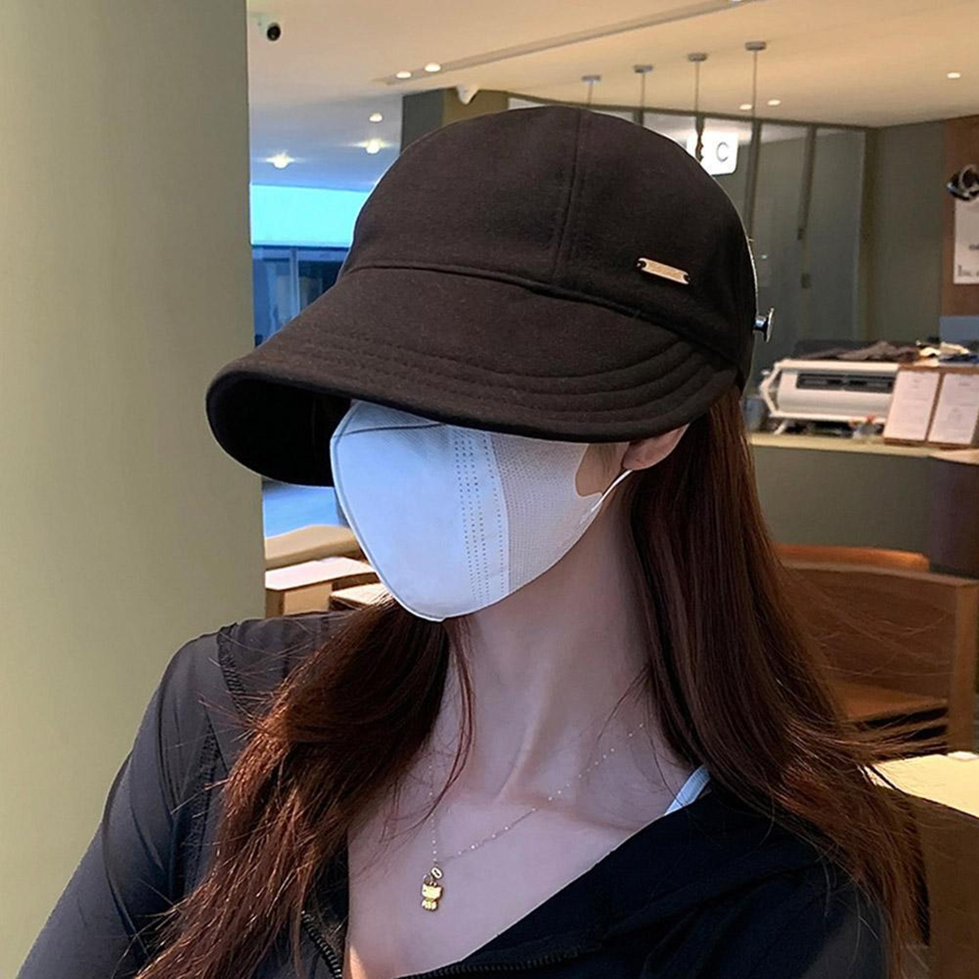 wide brim adjustable sun visor hat for women