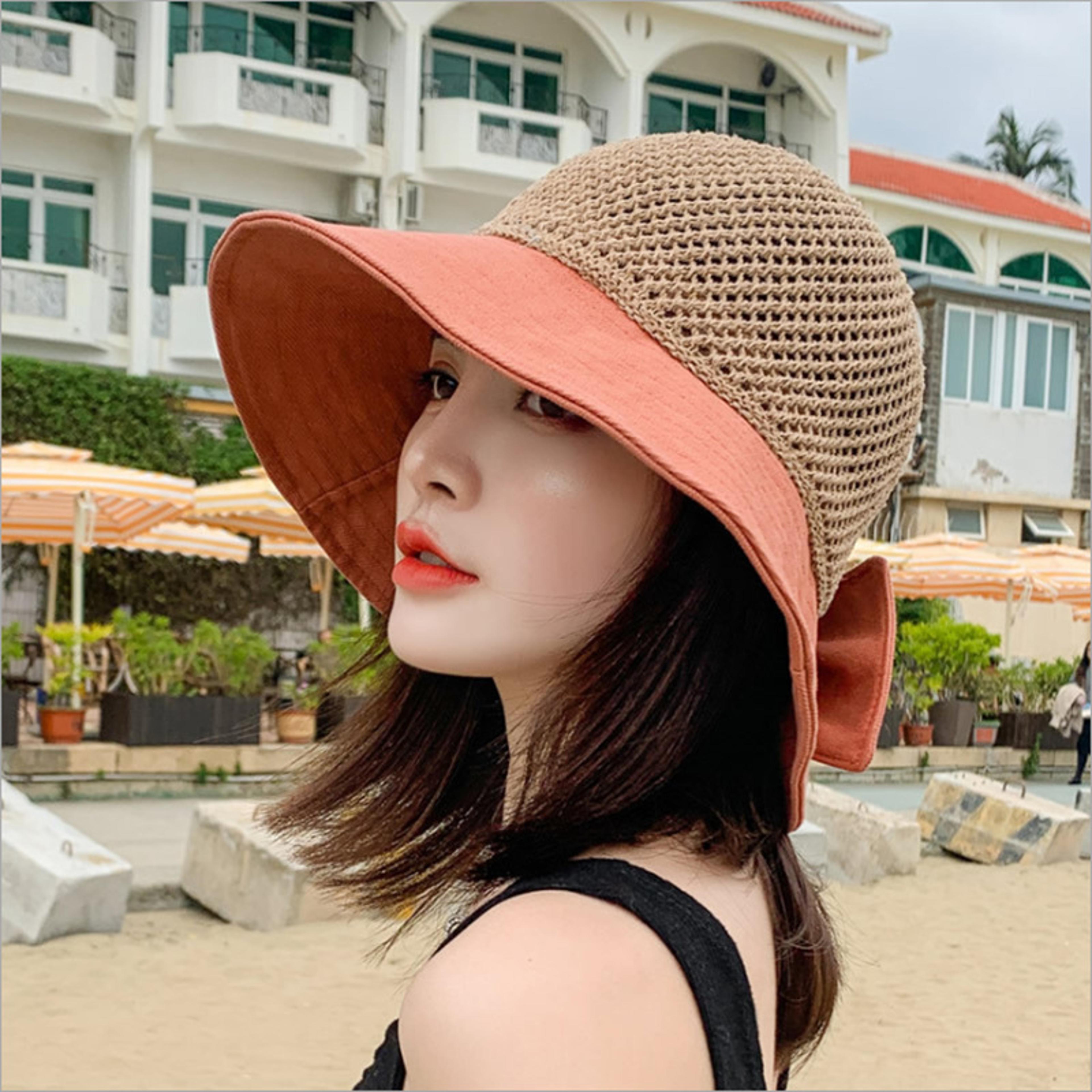 cokk packable sun hat for women with elegant bow