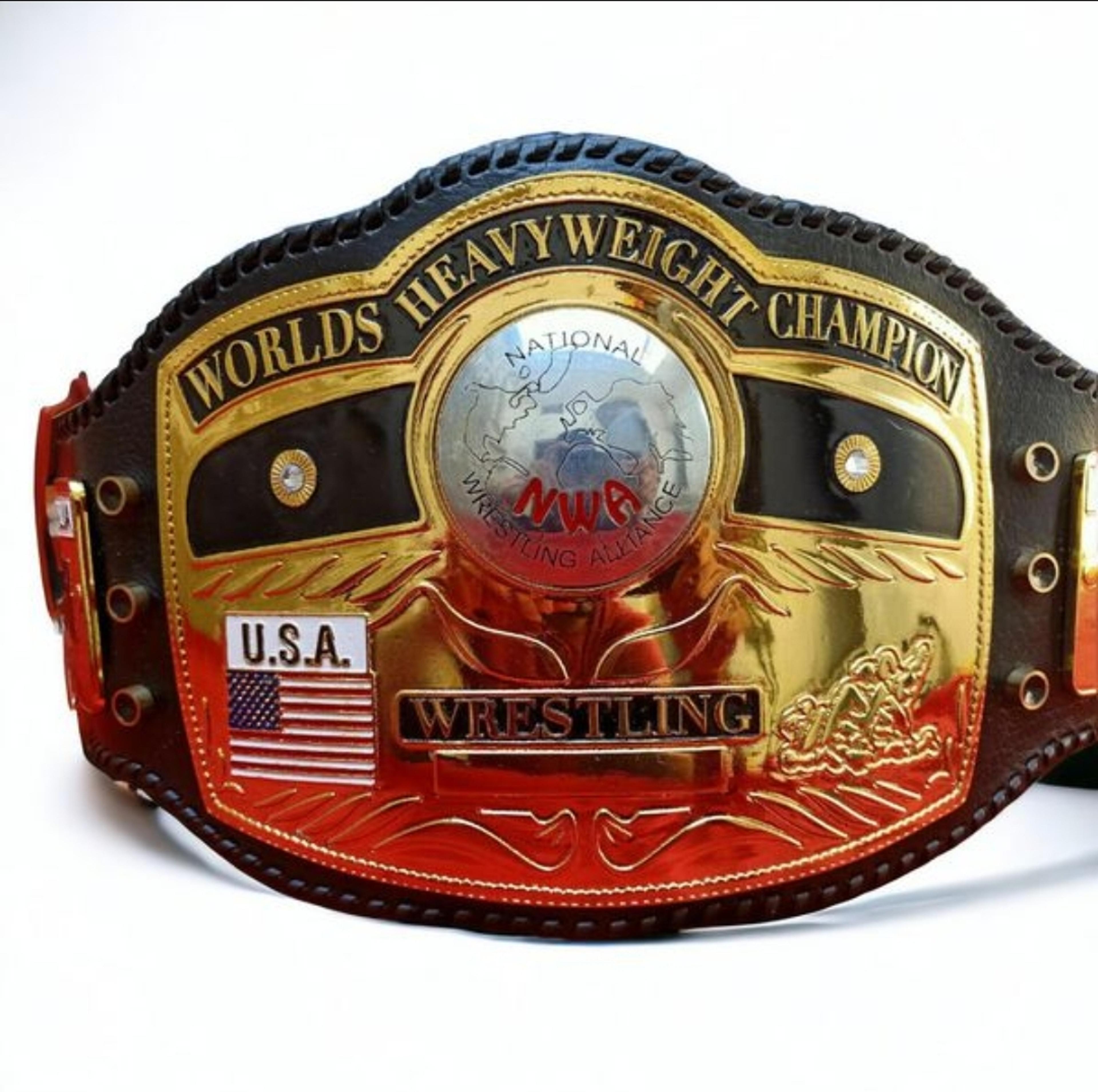 nwa champion ship wrestling belt, 2mm brass, world havey weight champion ship, gifts-for-men, gift for boy friend.