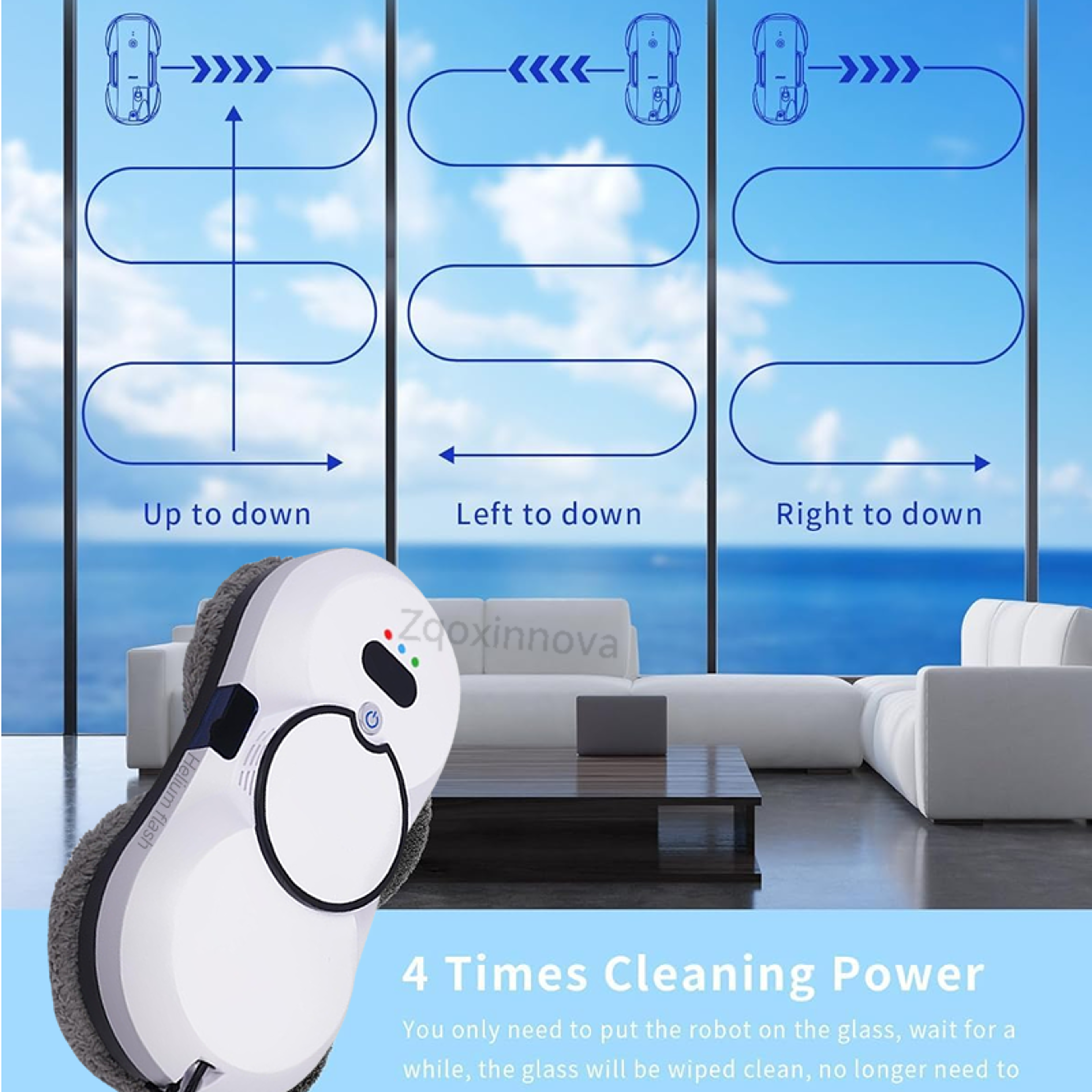 ups system, smart home appliance, window cleaner, vacuum, auto clean, glass washer, floor mops