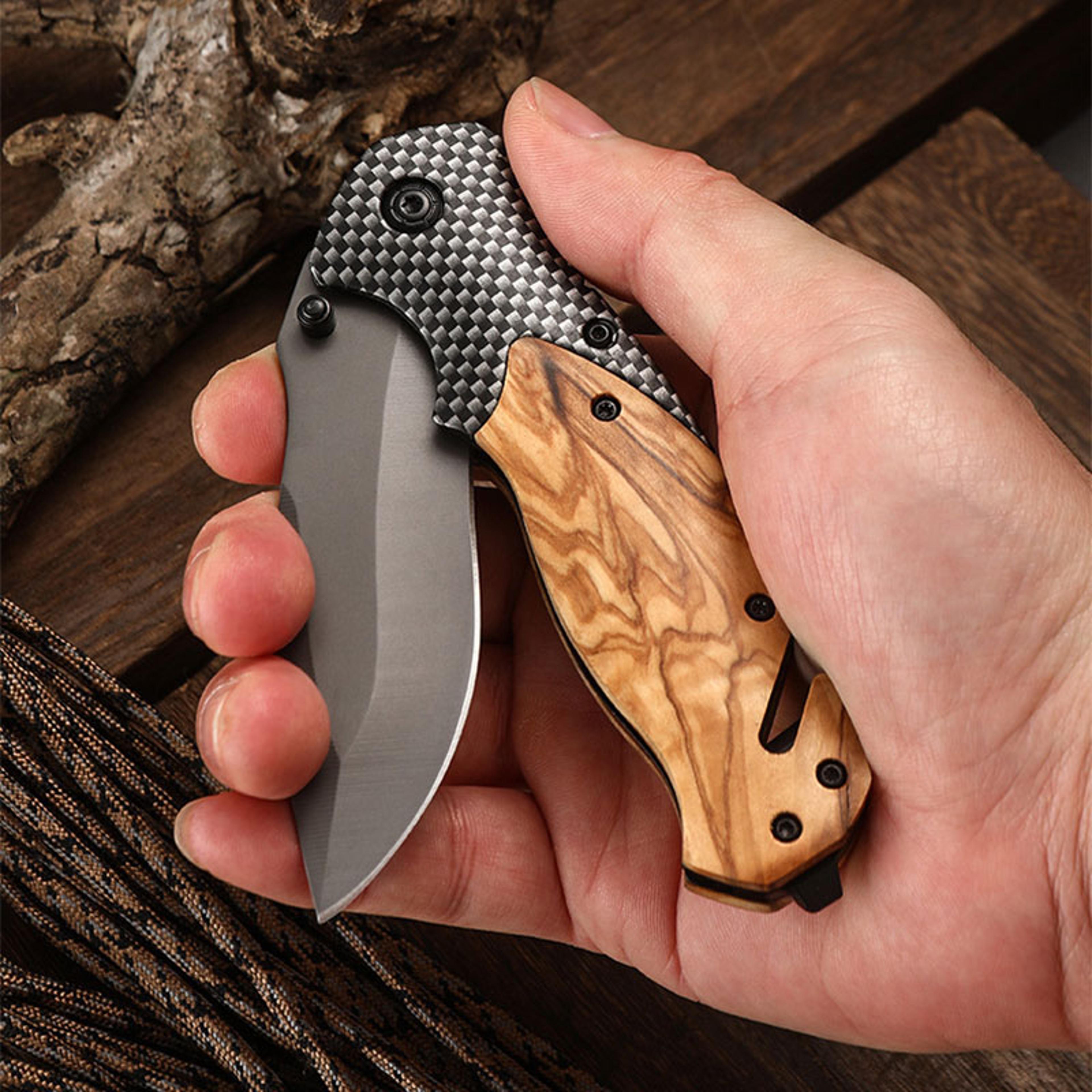 folding knife, high hardness outdoor pocket knife, multifunctional fruit knife, portable camping tool, self defense fold