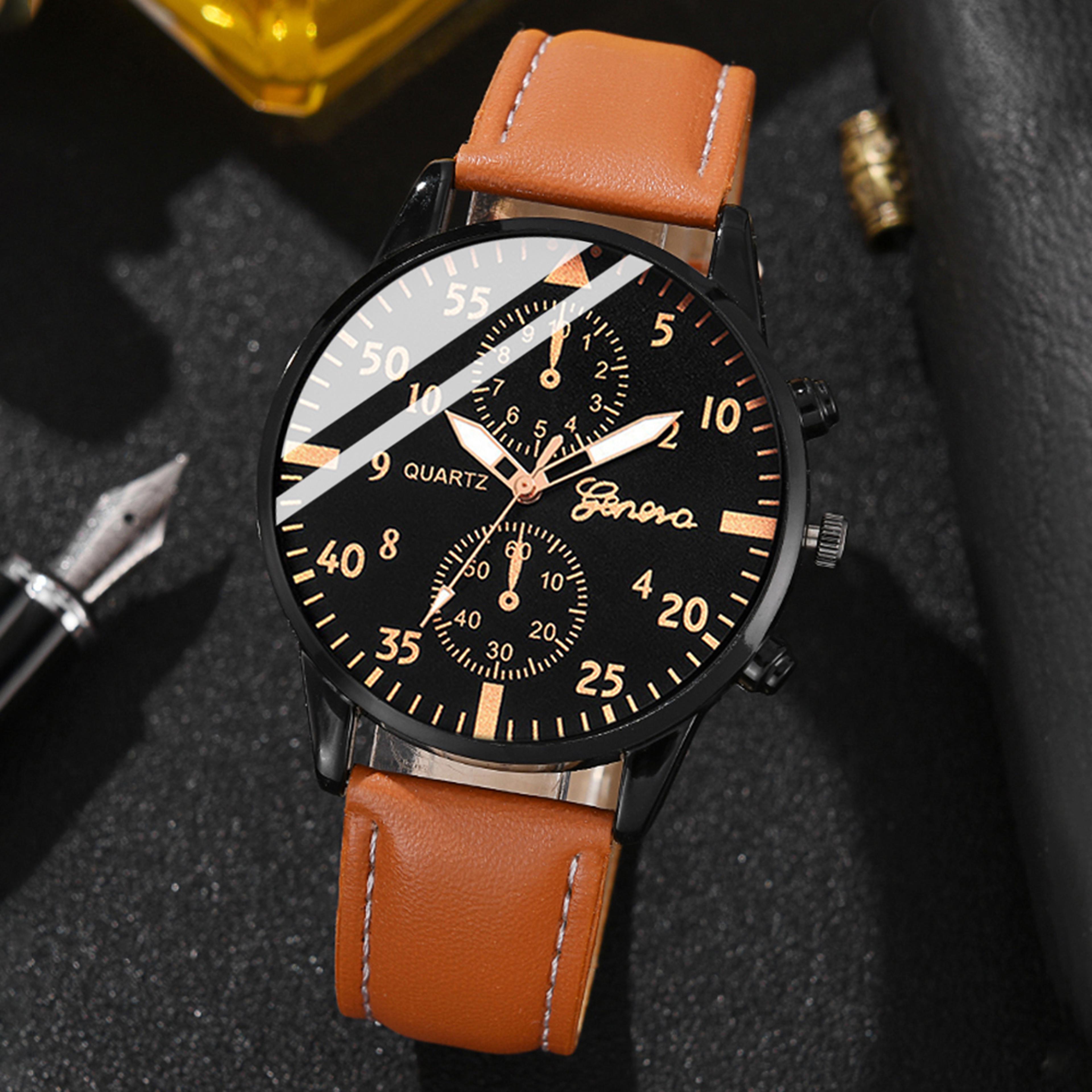 luxury hip hop mens watch, sport wristwatch, fashion male clock, bracelet set