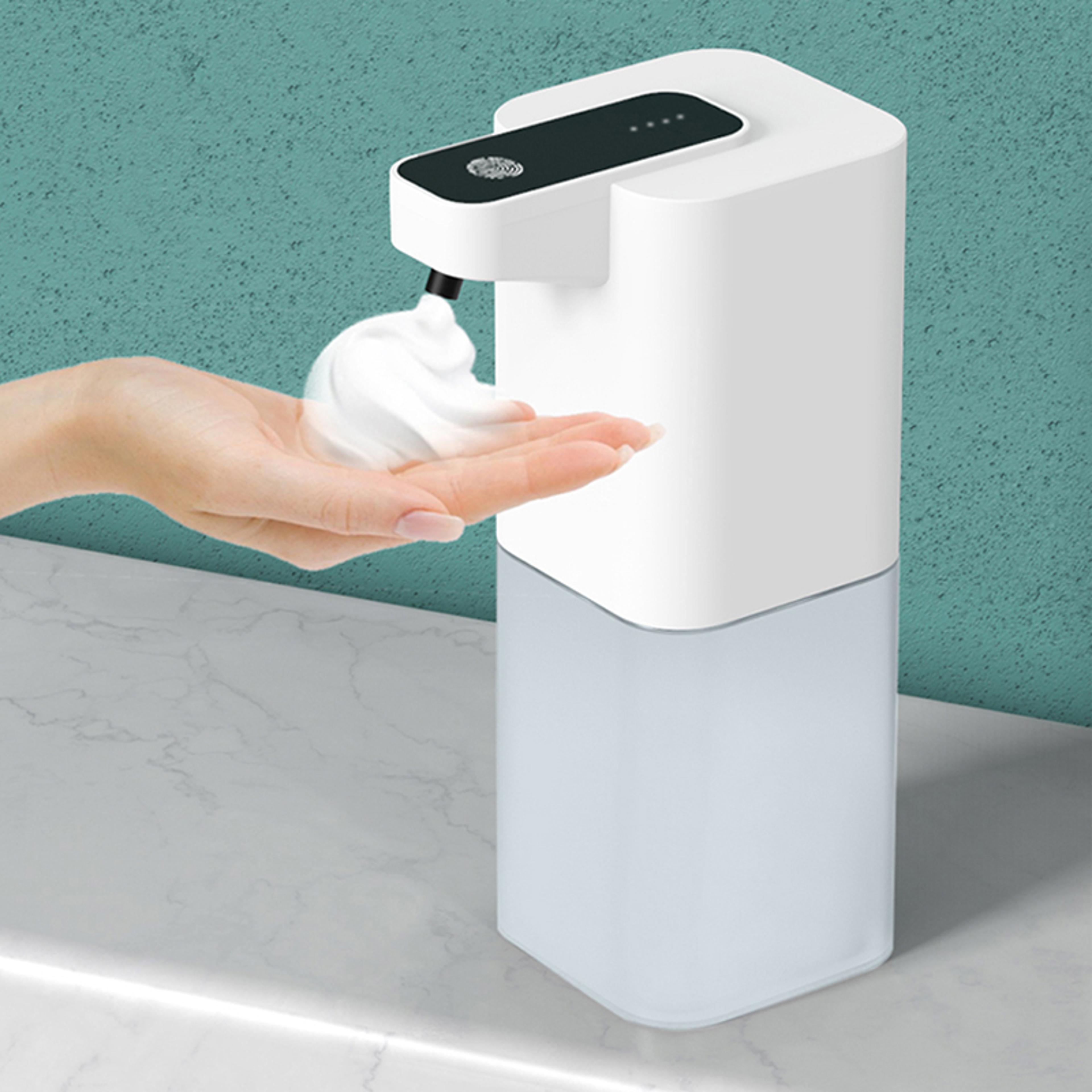 automatic liquid soap dispenser, touch less infrared sensor, hand free soap dispenser, smart foam machine, usb charging