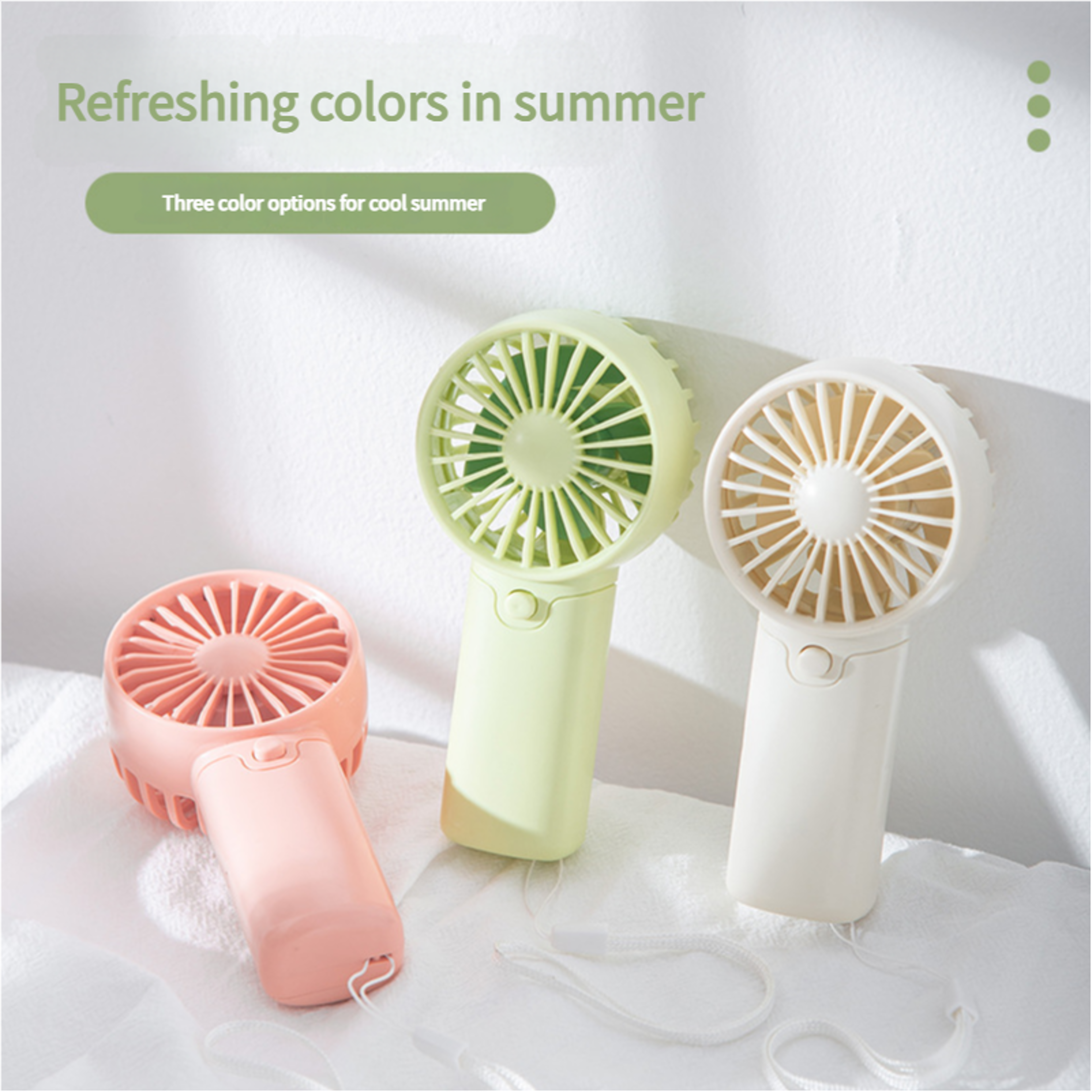 title 1: portable mini fan, handheld small fan, lightweight pocket fan, convenient creative air cooler