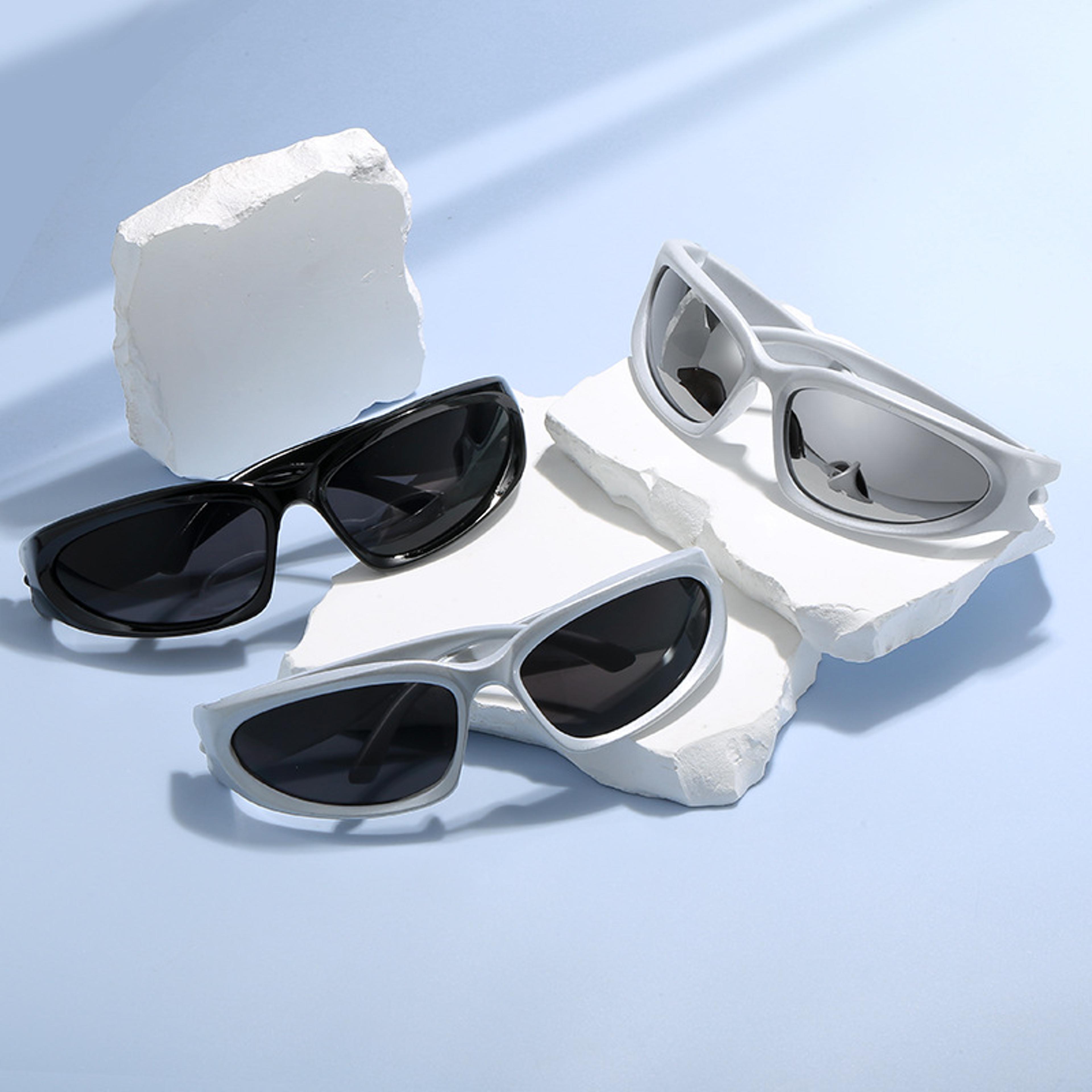 new arrival sunglasses women, unique oval eye wear, punk sunglasses men, colourful mirror goggle shades