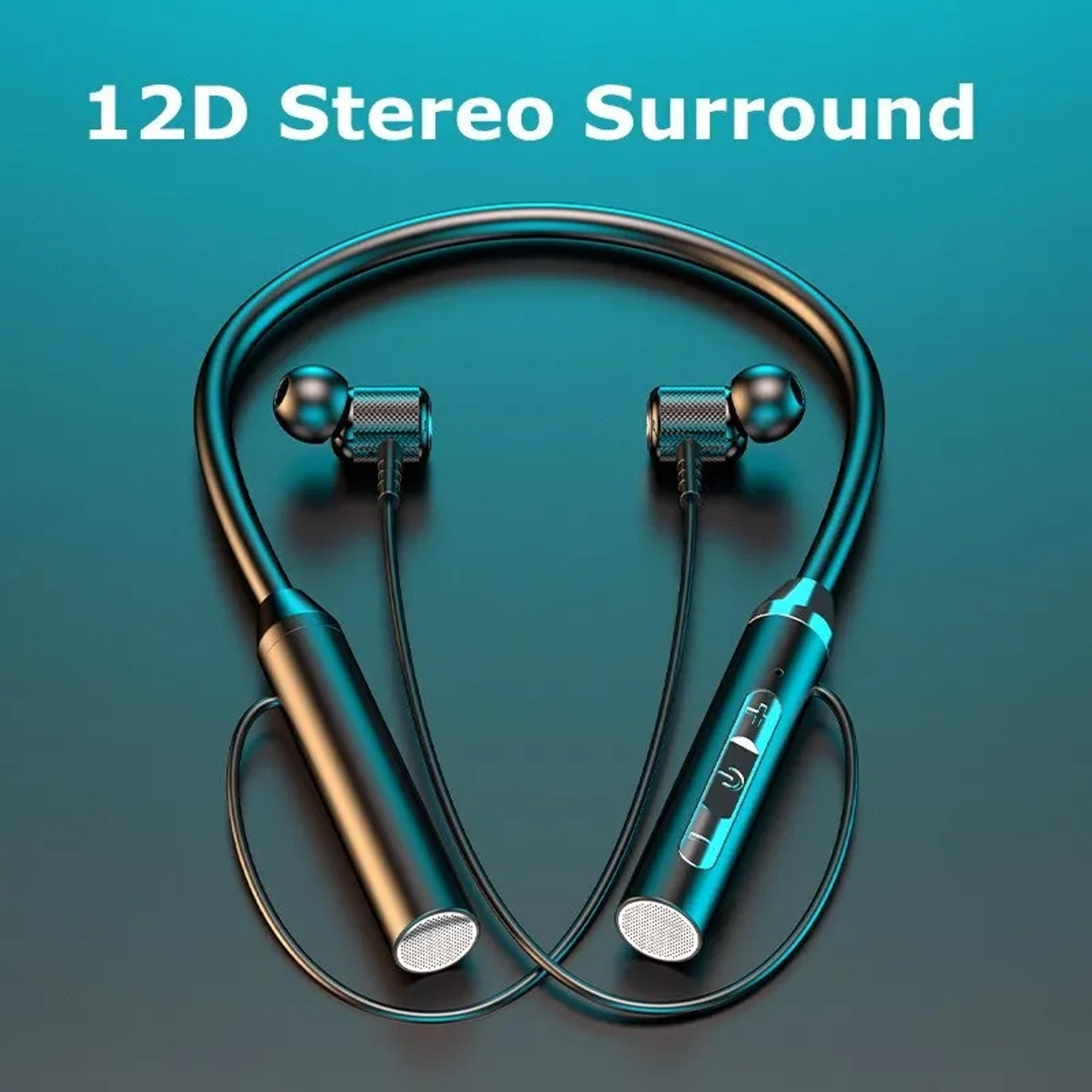 wireless bluetooth neckband headphones, waterproof magnetic earbuds