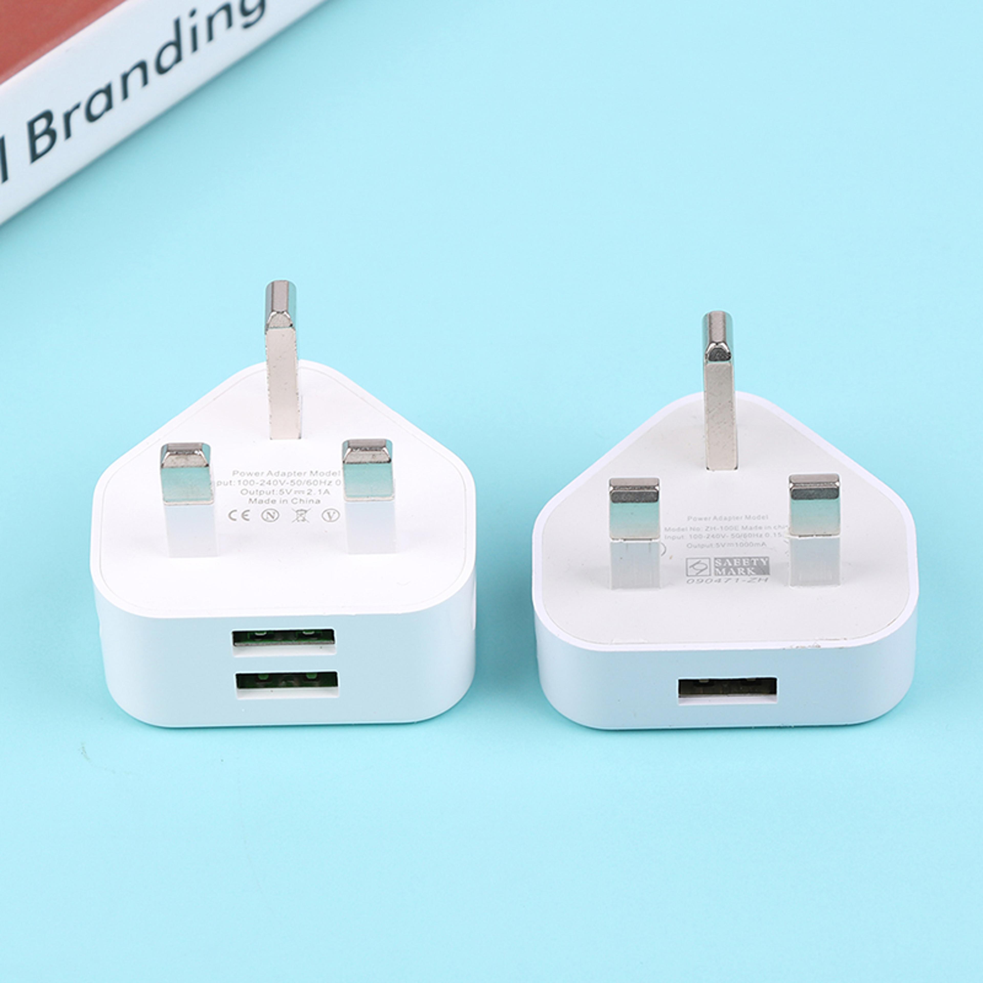 universal pin wall charger adaptor with usb ports for fast charging
