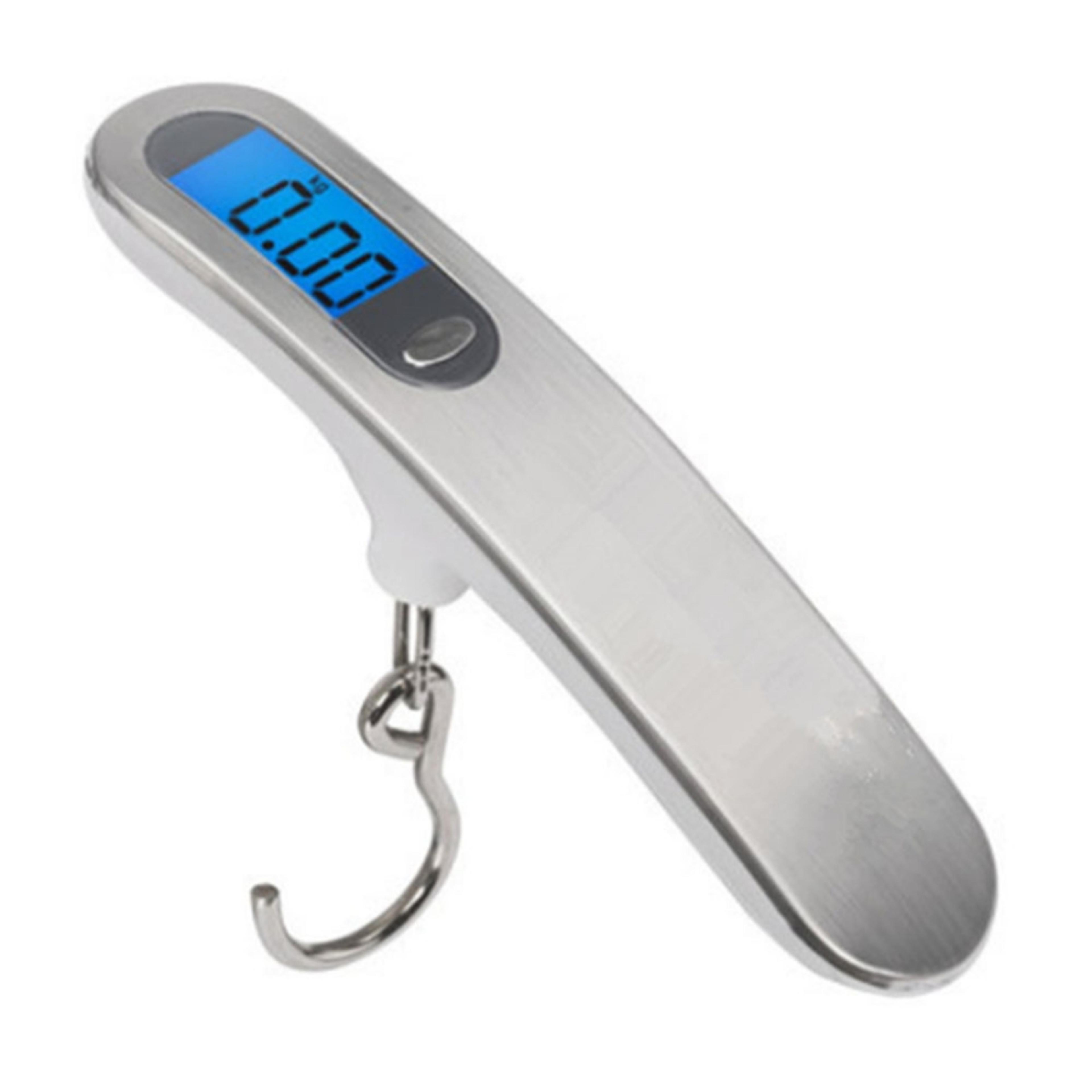 portable scale digital lcd display 110lb/50kg electronic luggage hanging suitcase travel weighs baggage fishing scale with hook