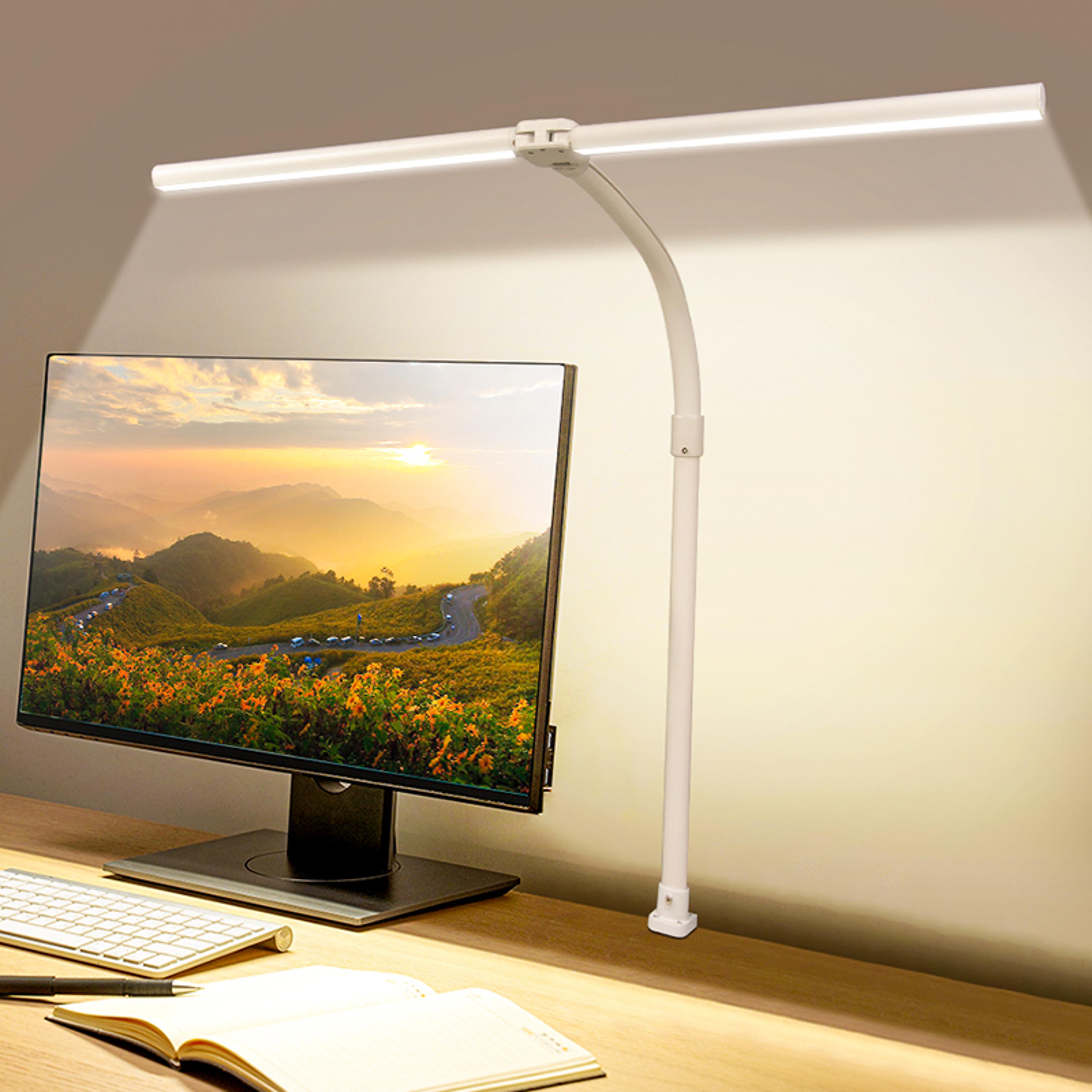 double head led desk lamp, architect office lamp, brightest colour modes, dimmable eye protection lamp
