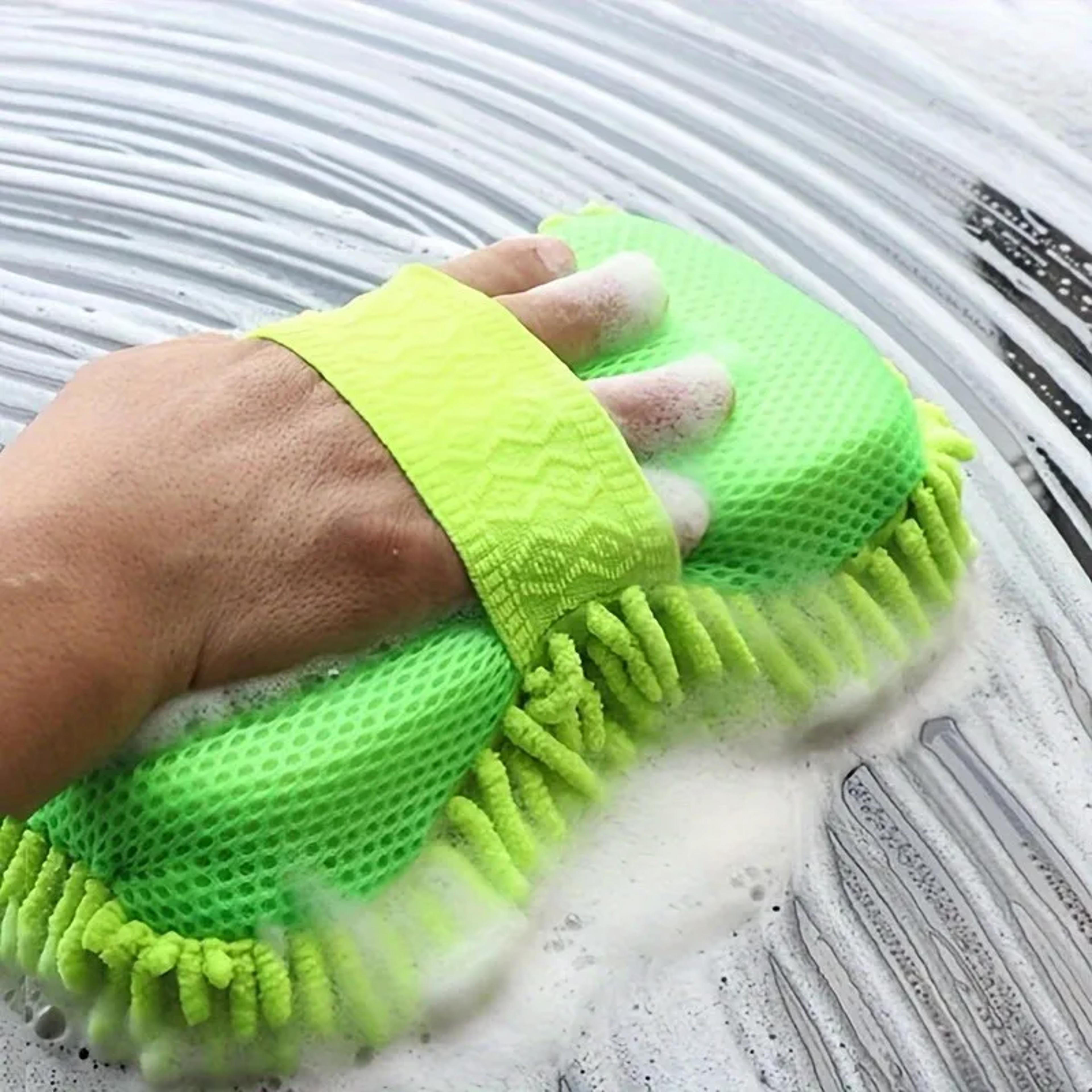 sponge block car cleaning gloves, super absorbent car washing, caterpillar sponge block cleaning