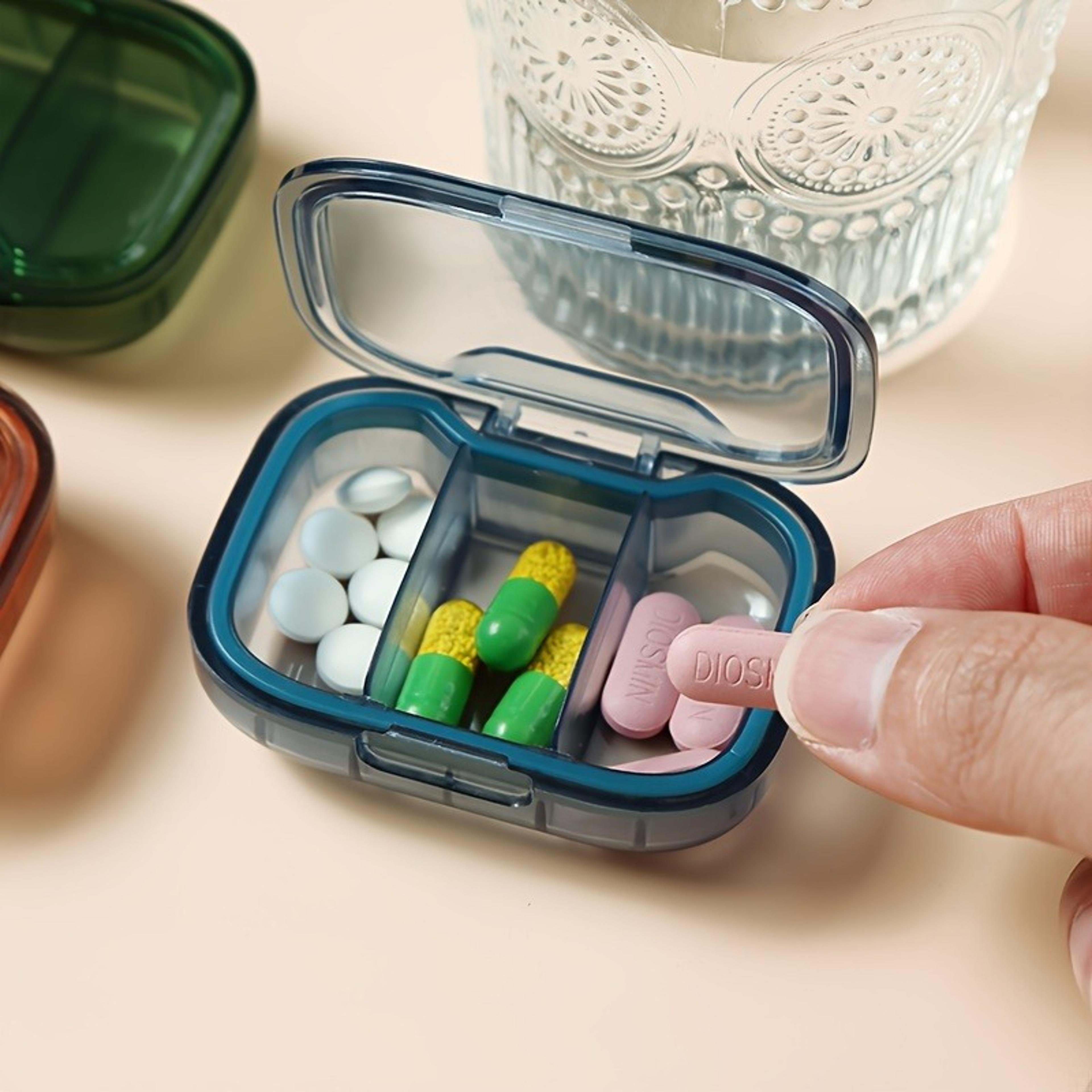 portable mini pill storage box, dust proof storage box, small items saving box
