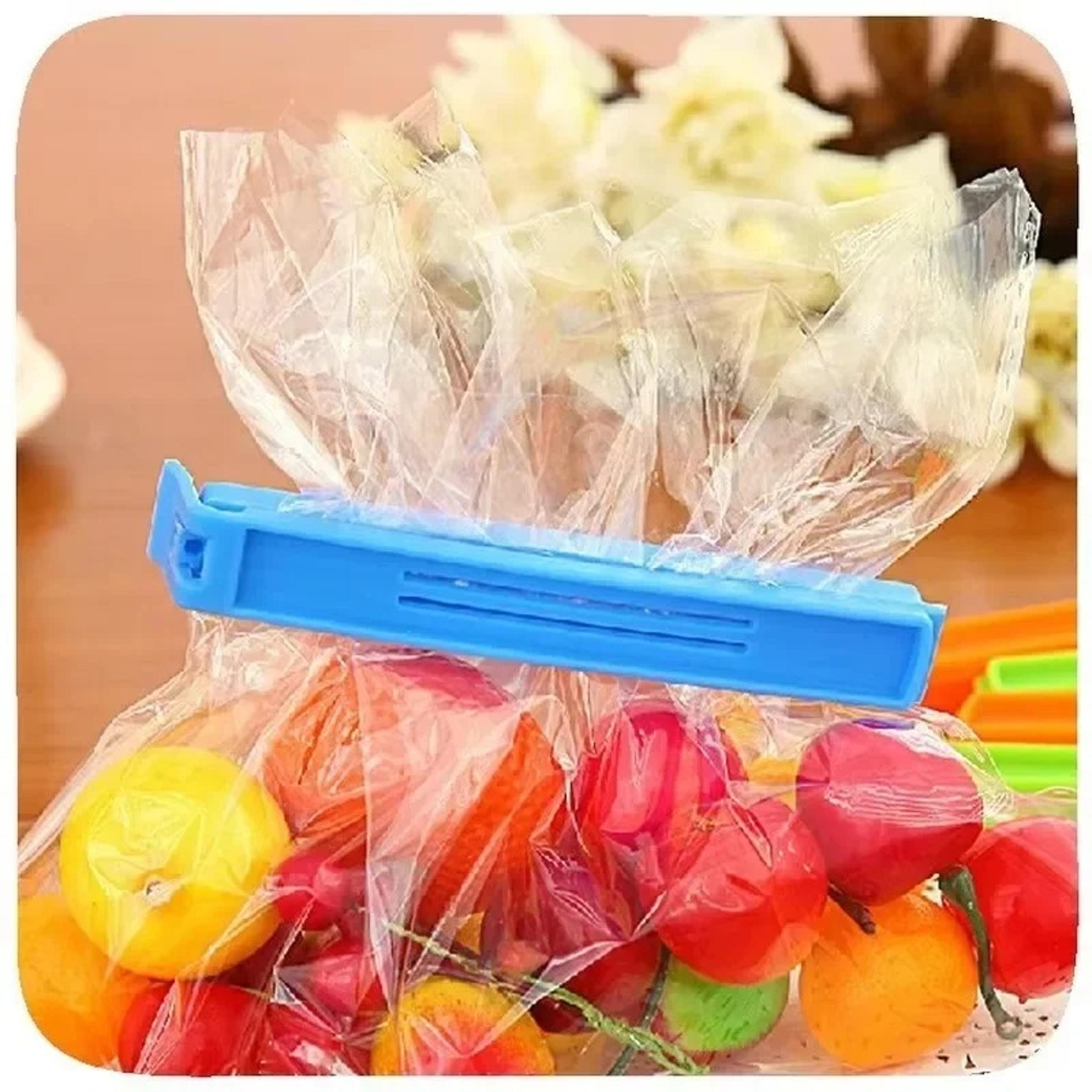 portable kitchen storage food snack seal sealing bag clips tool