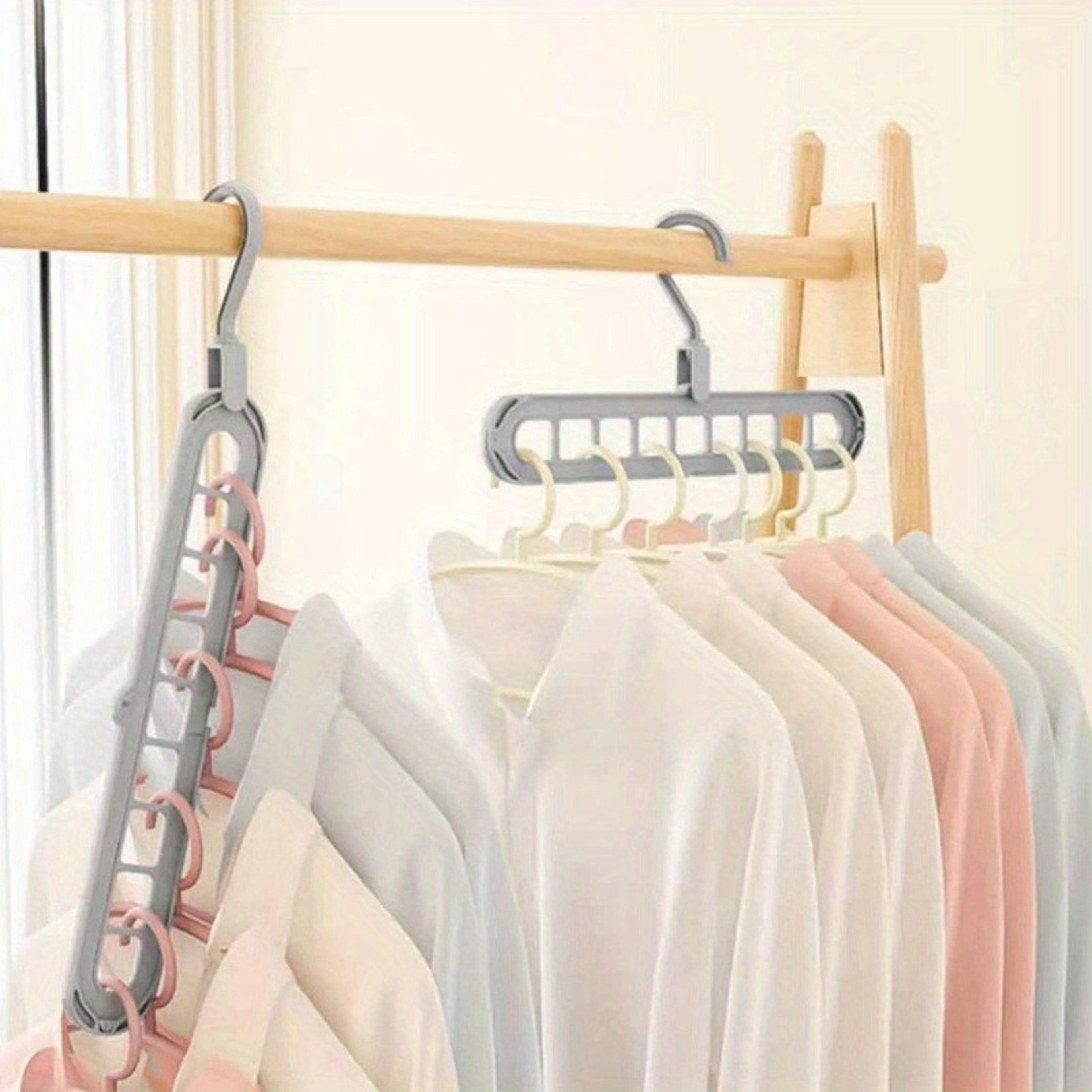 multi functional folding clothes storage hanger, household dormitory clothes hanging hanger, folding clothes storage