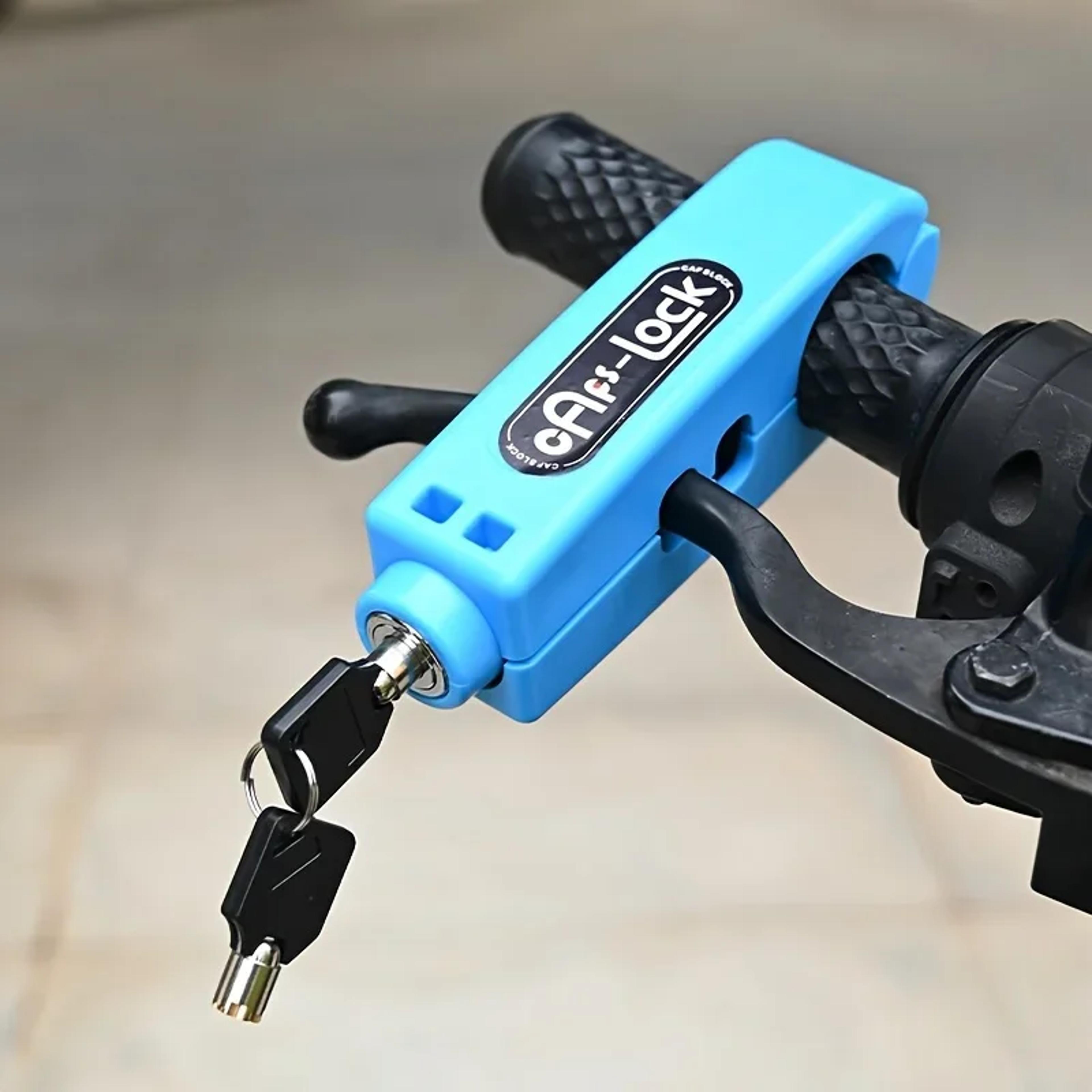 mini electric vehicle bike anti-theft lock set, bicycle brake handlebar grip, cycling horn throttle lock for scooter