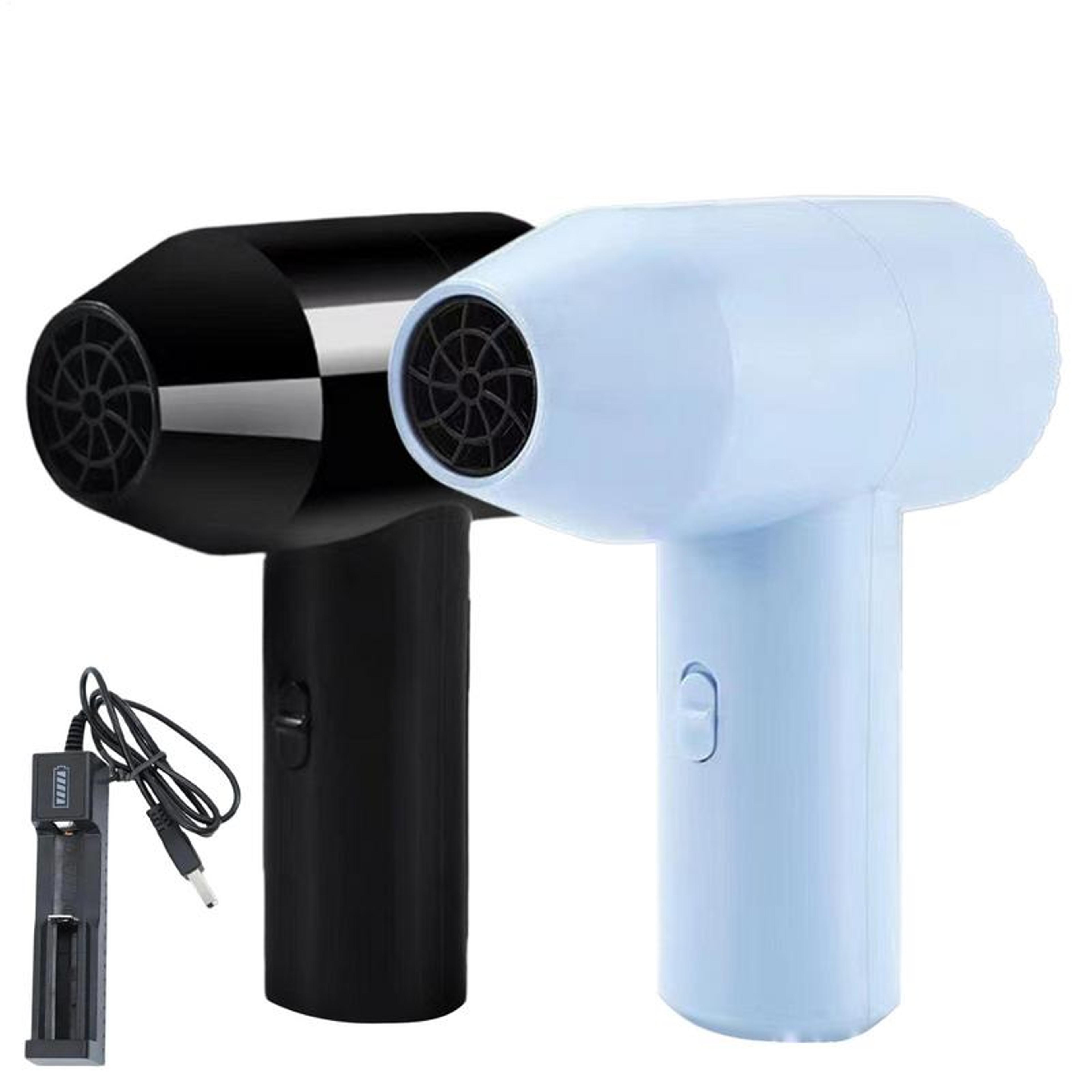 hair dryer cordless, usb rechargeable blow dryer, portable low noise wireless hair dryer for artists and students