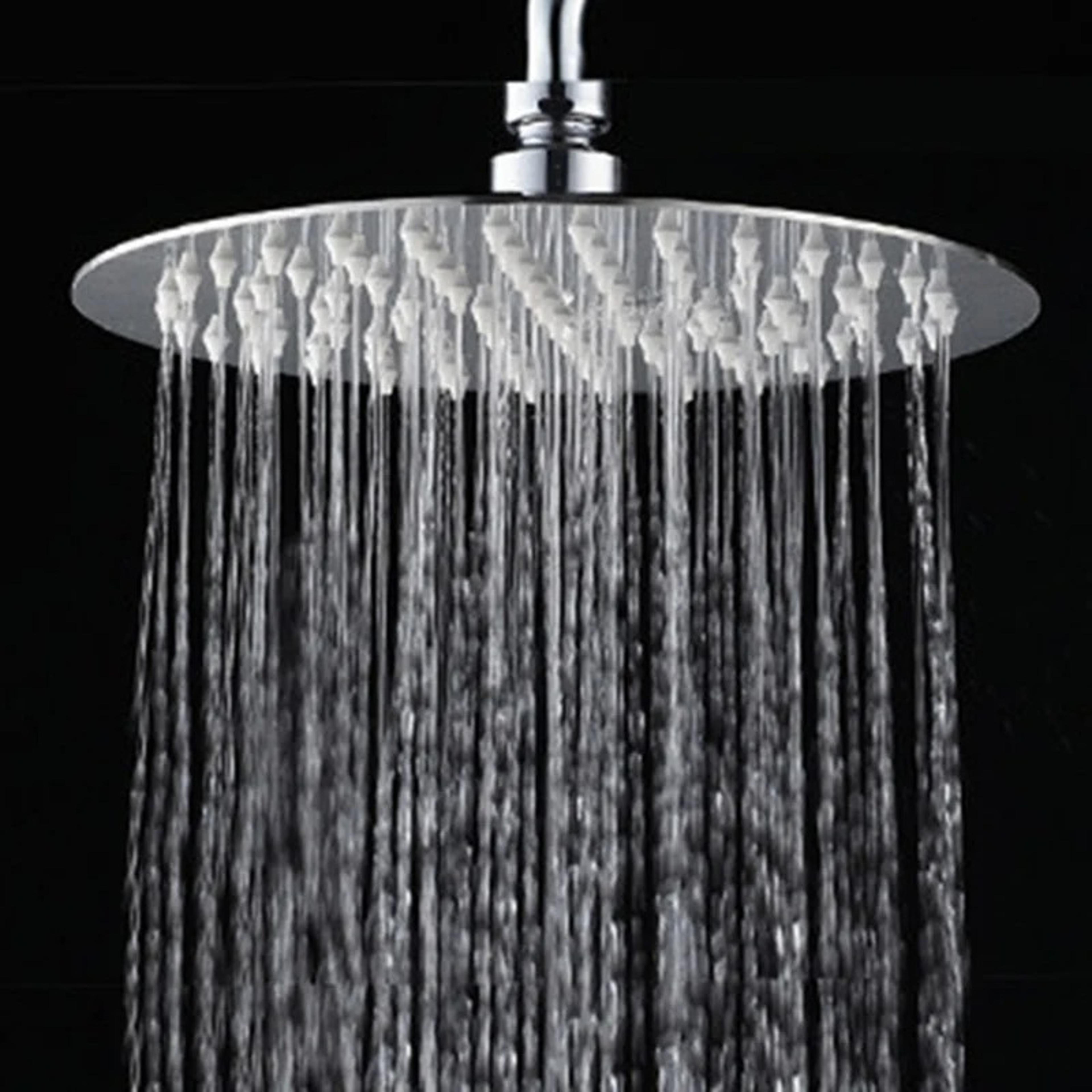 ultra-thin stainless steel rainfall shower head, high quality square round