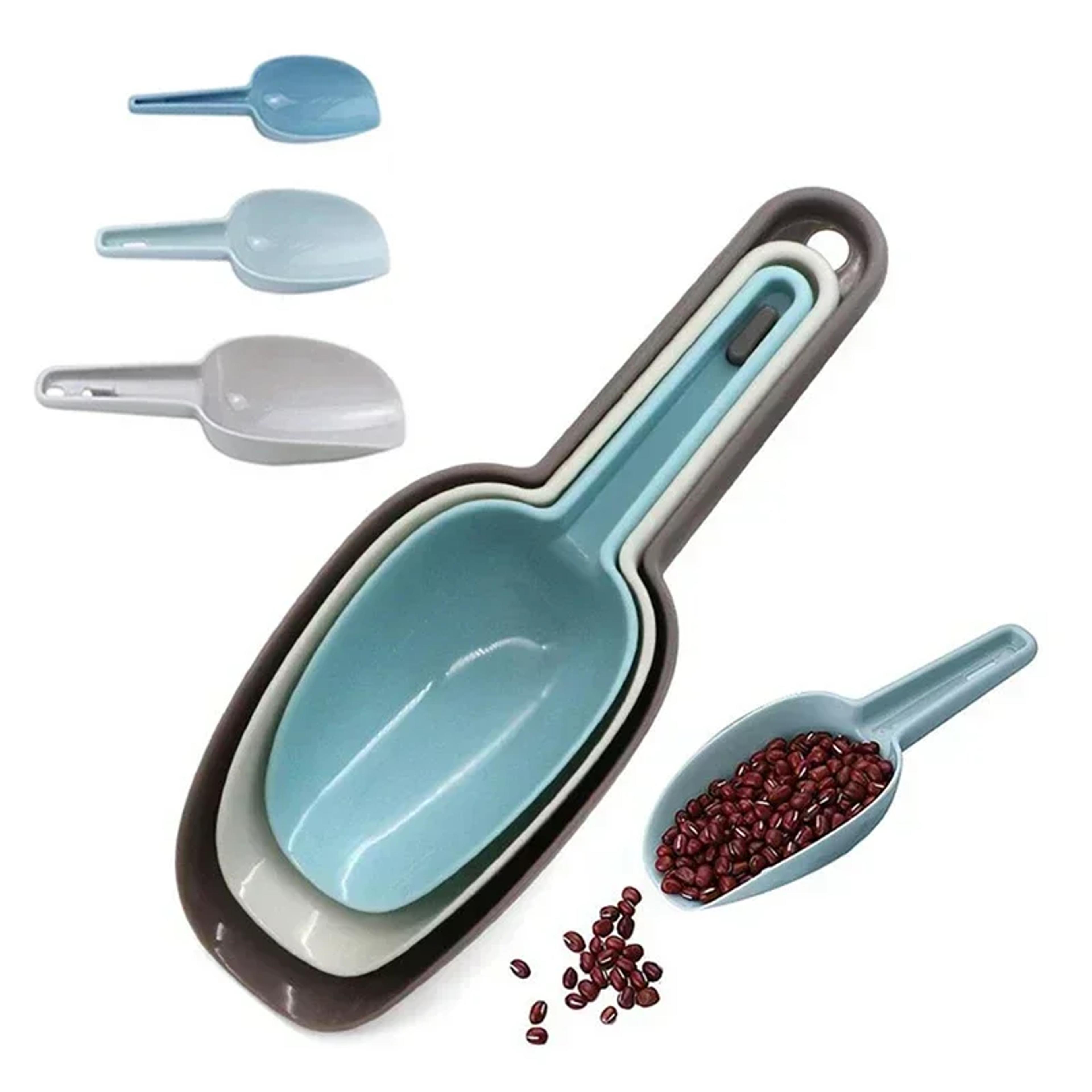 plastic ice shovel, measuring scoop for dessert candy grain flour, kitchen bar gadgets