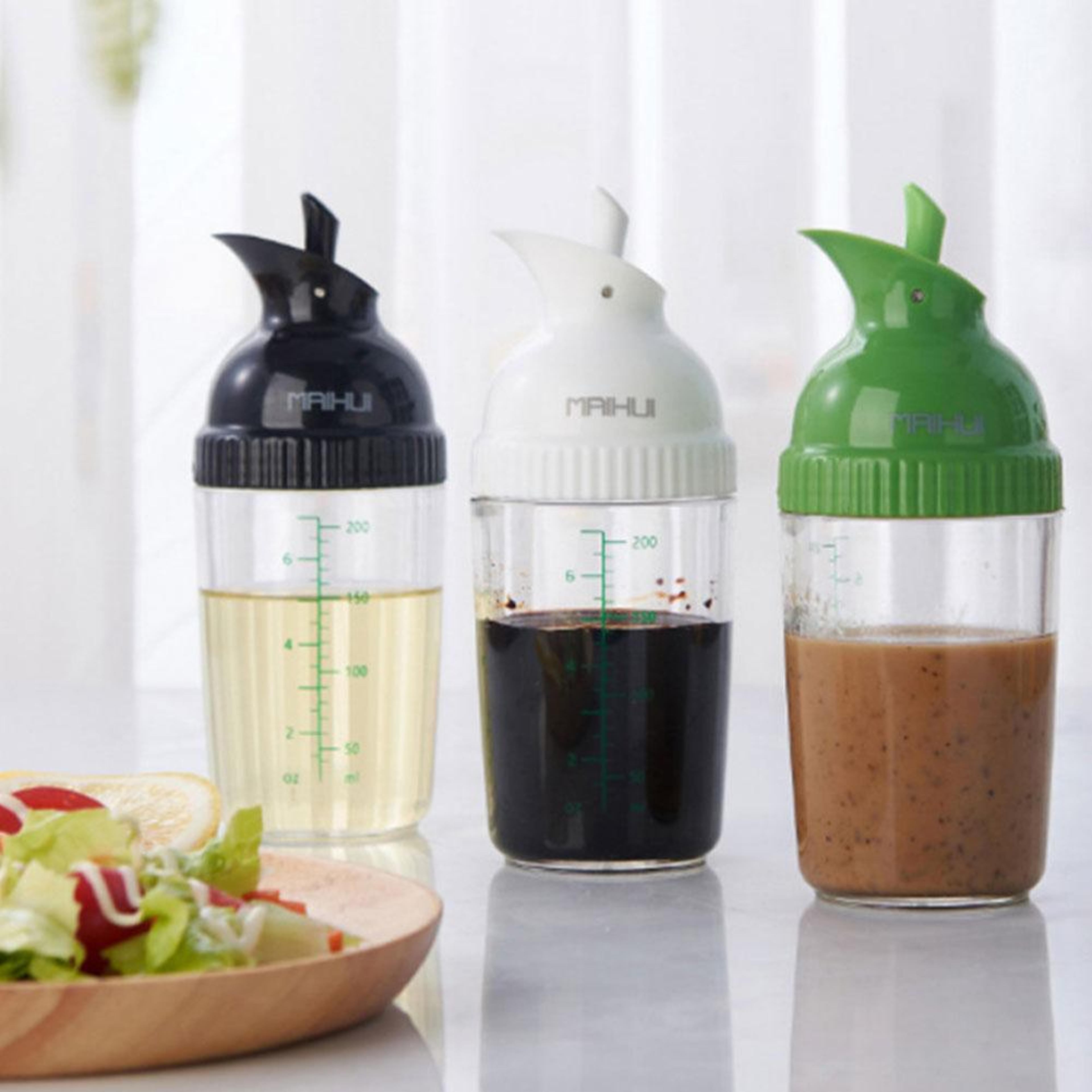 salad dressing shaker cup leak proof manual sauces mixer