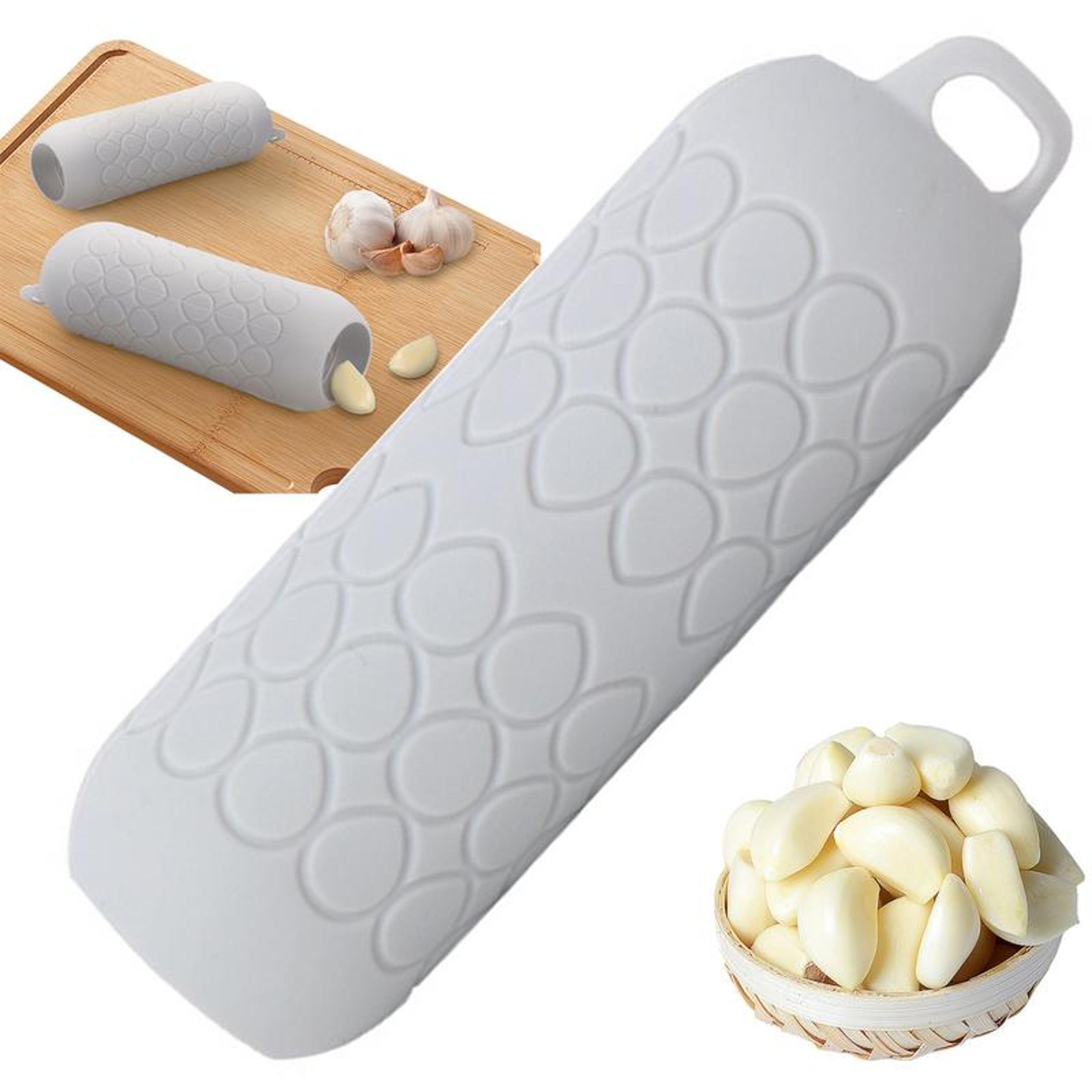 silicone garlic peeler tube for quick garlic clove removal, small skin remover kitchen gadget