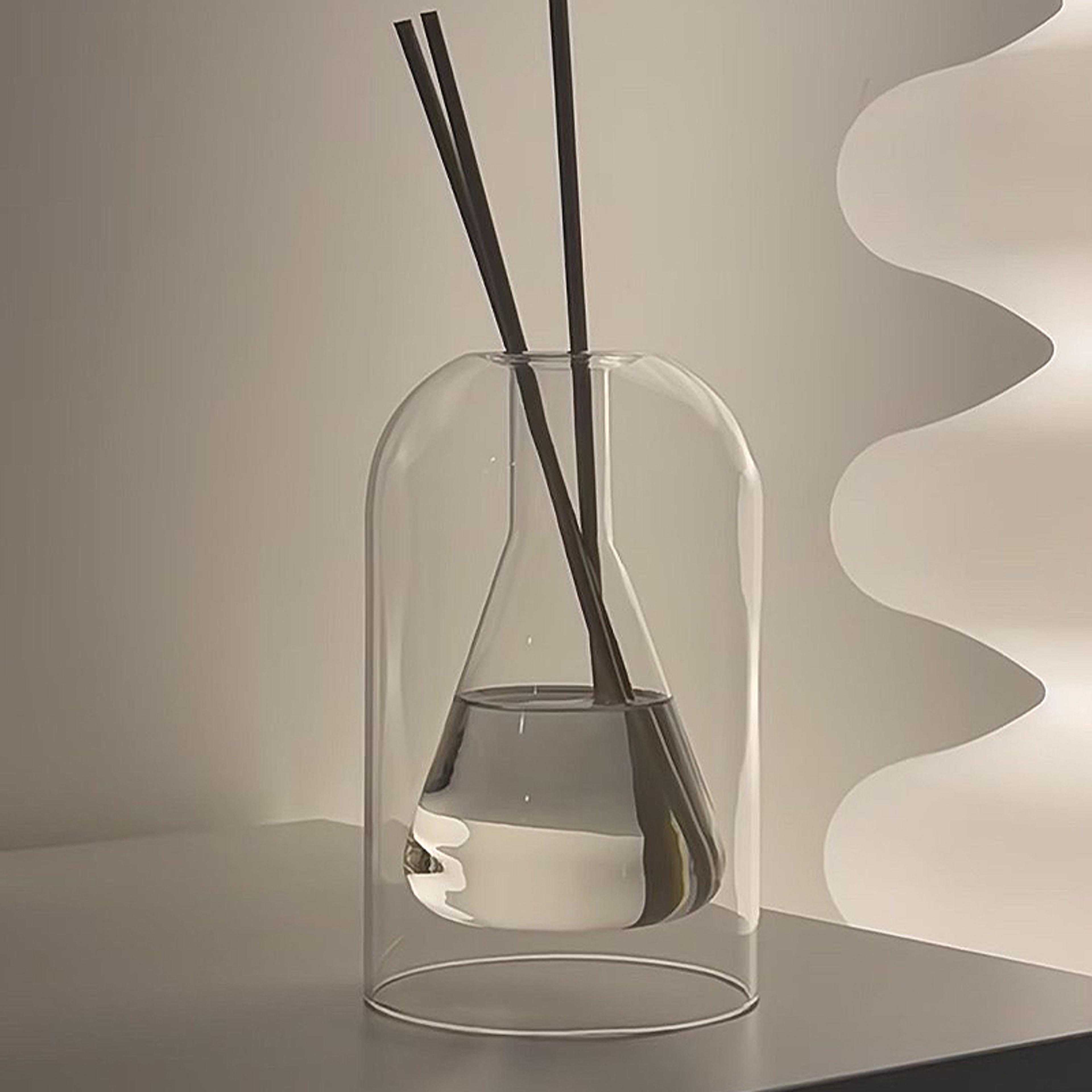 aroma therapy diffuser bottle, glass essential oil, modern home decorations, diffuser sticks storage containers