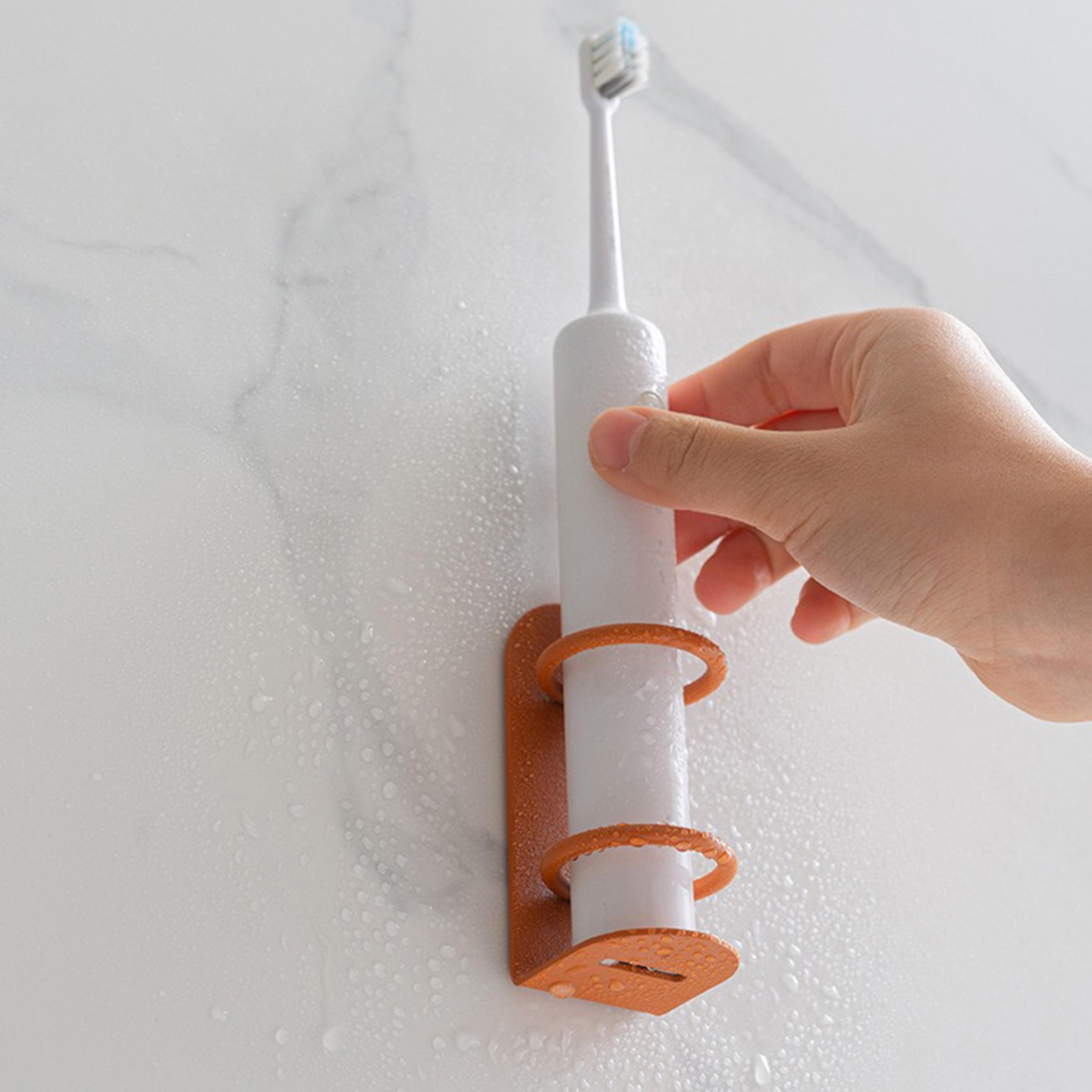 multi functional toothbrush holder, metal material bathroom organiser, no drilling wall mounted toiletries storage