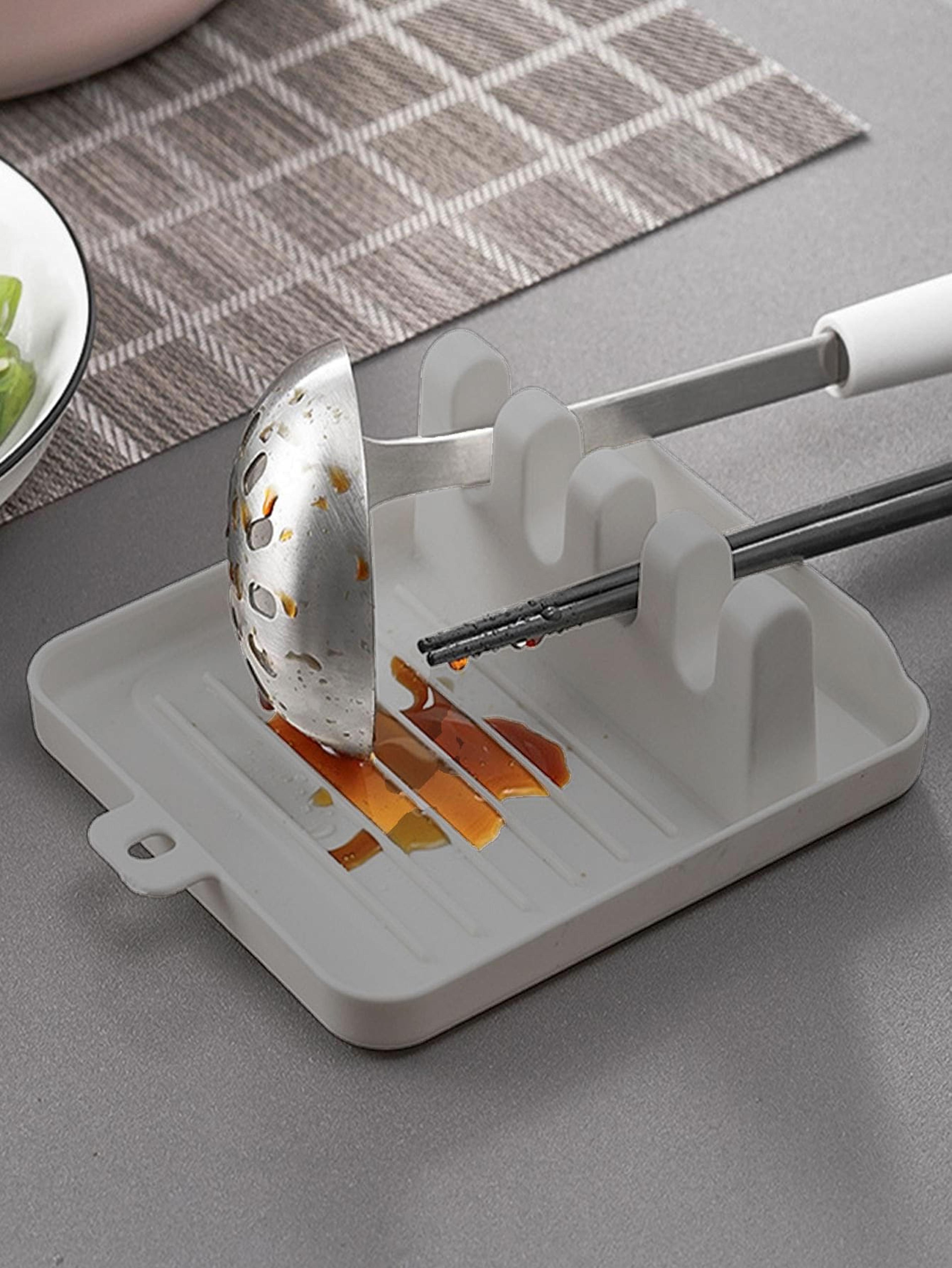 kitchen spatula rack, soup spoon mat, chopsticks rack, household counter top organizer