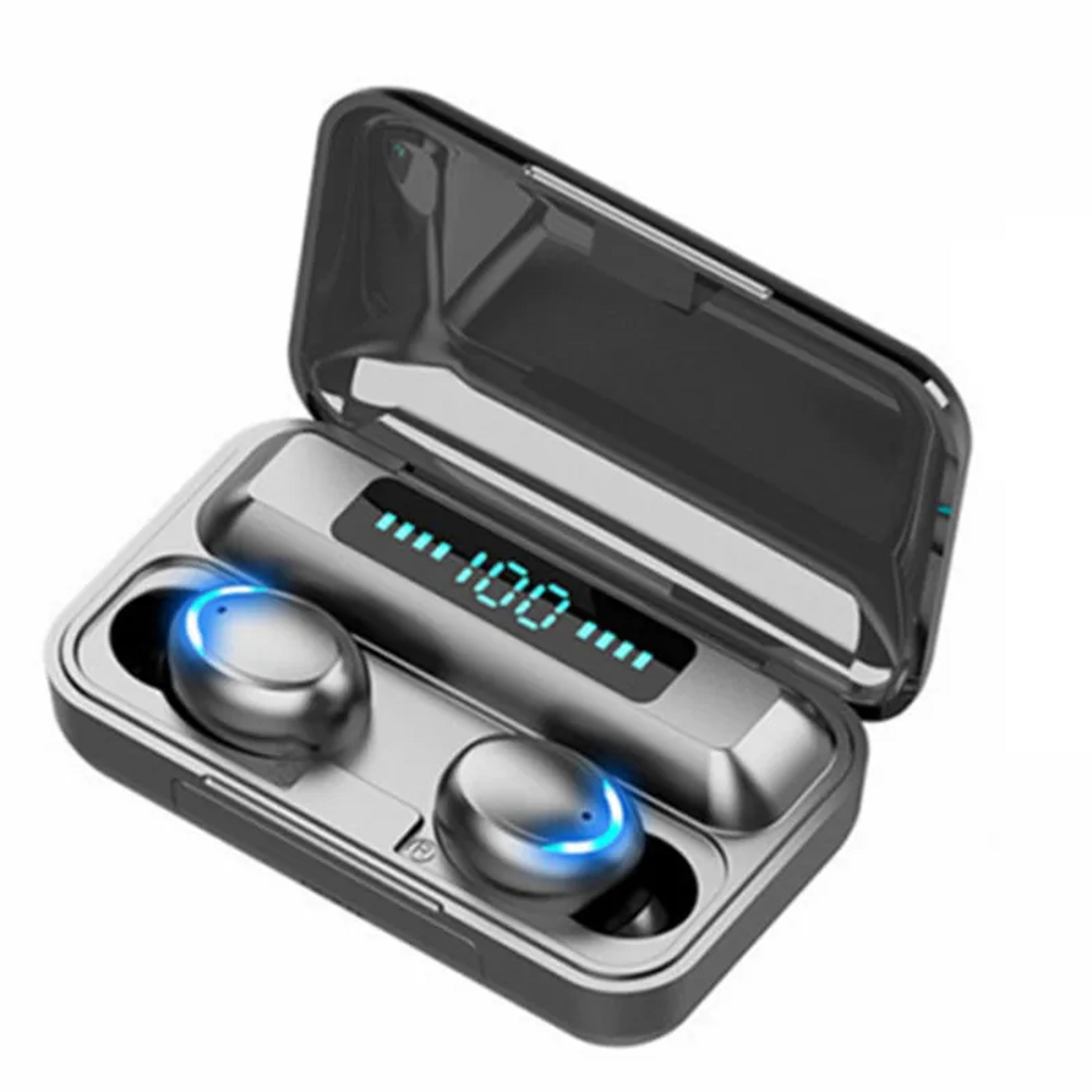 wireless bluetooth earphones, stereo sports earbuds headset with mic, hands free hearing aids wireless headphones