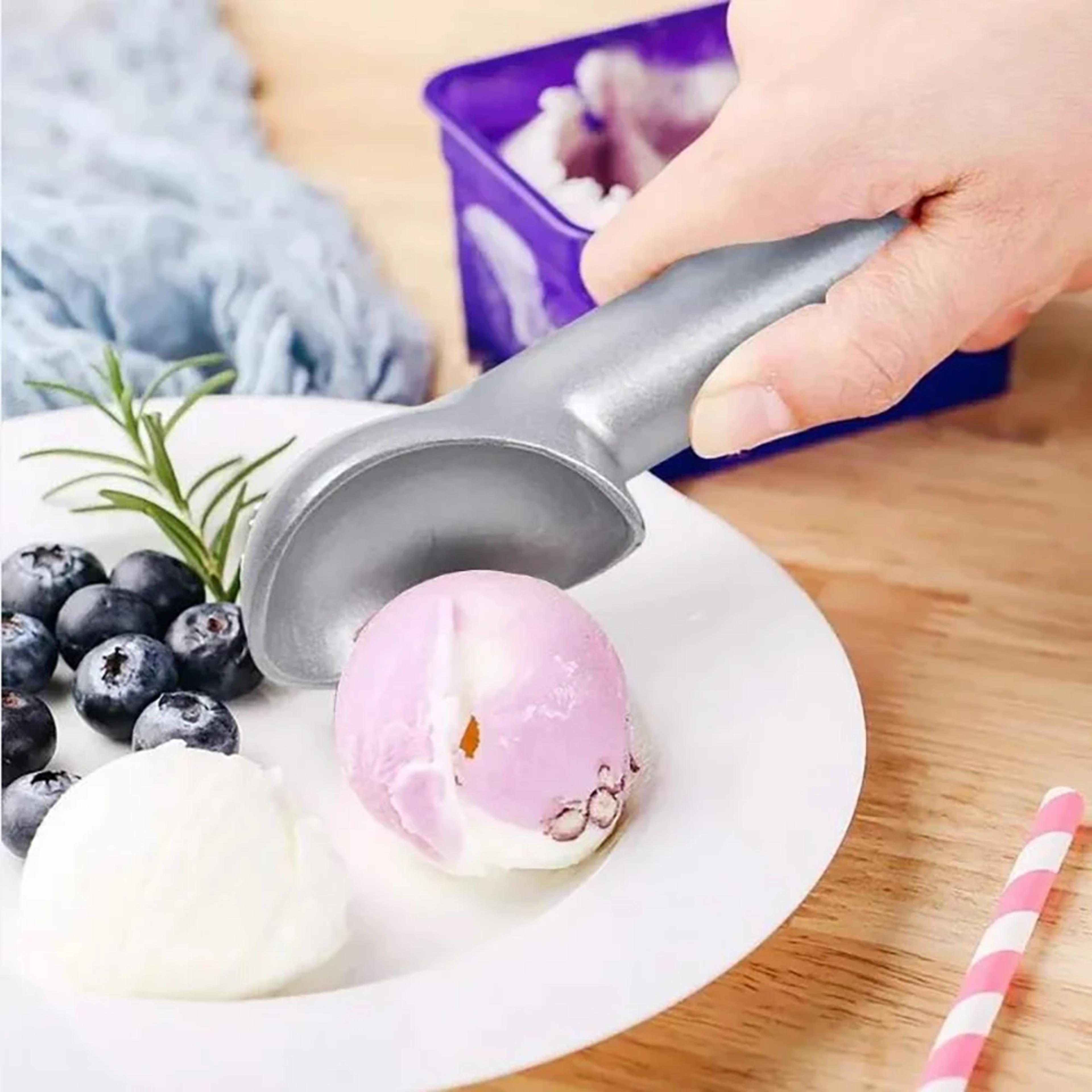 stainless steel ice cream spoons, long handled spade spoon, non-stick ice cream digging tool