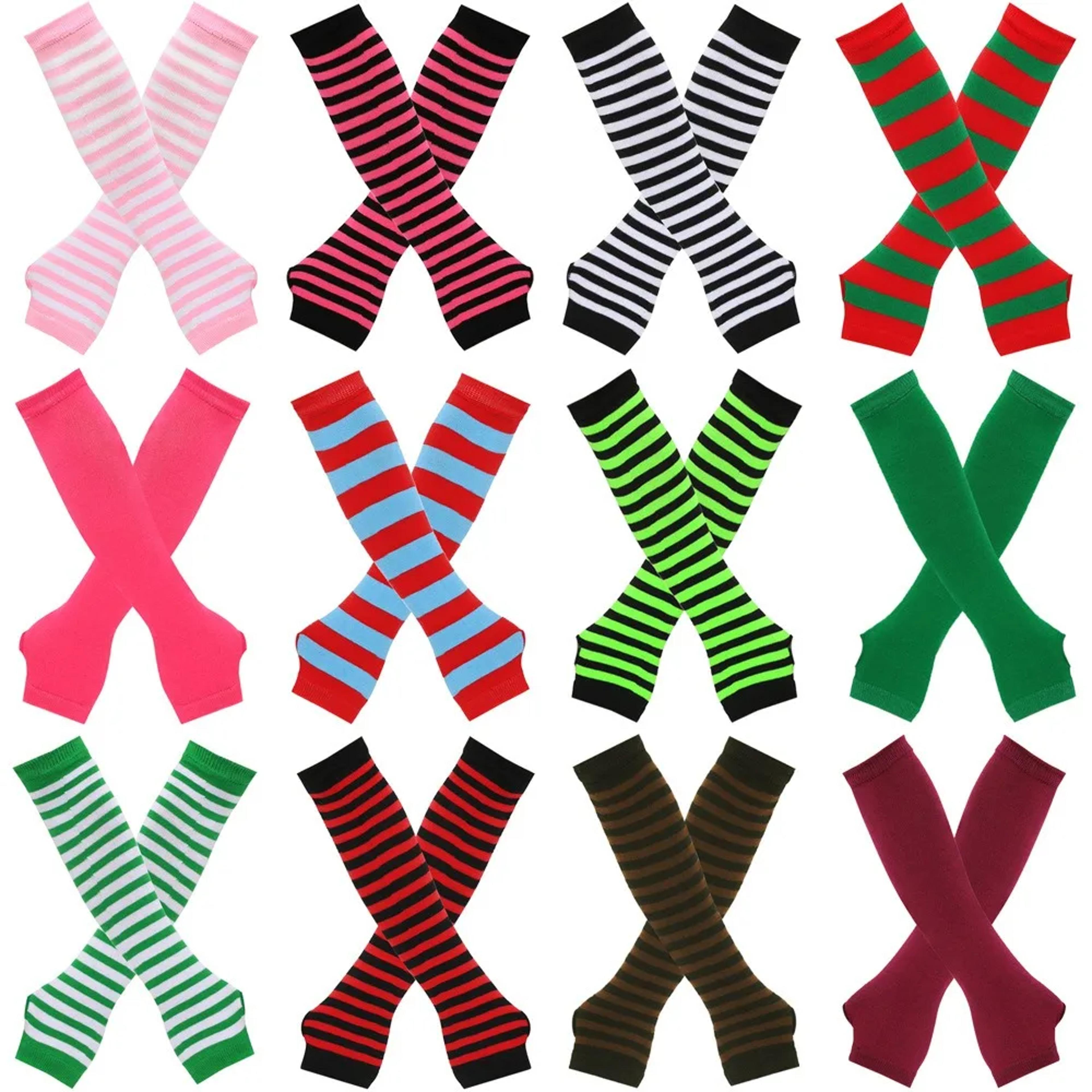 warmer knitted long finger less gloves, fashion lady emo mittens, christmas elbow gloves