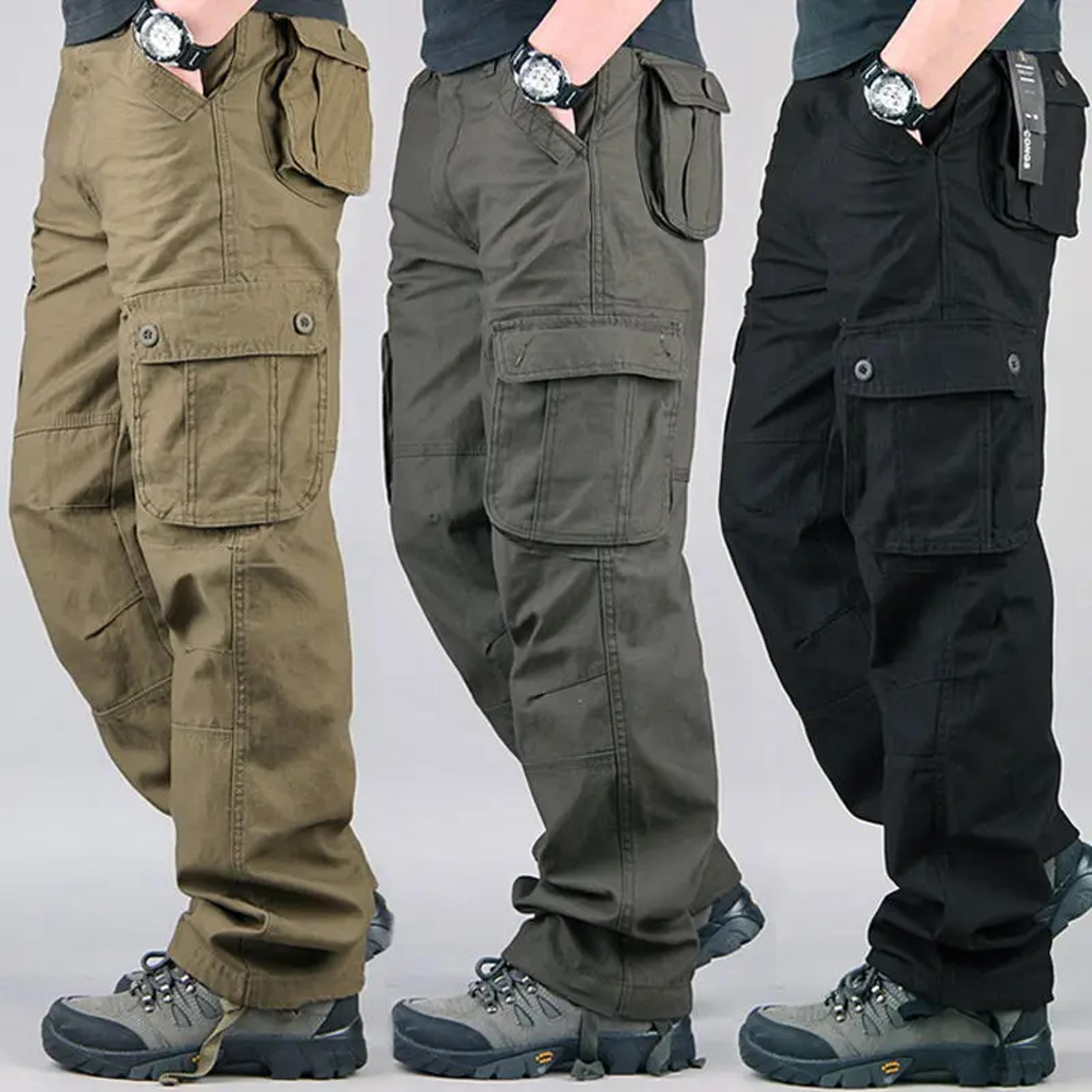 tactical cargo pants for men, cotton overalls for outdoor work