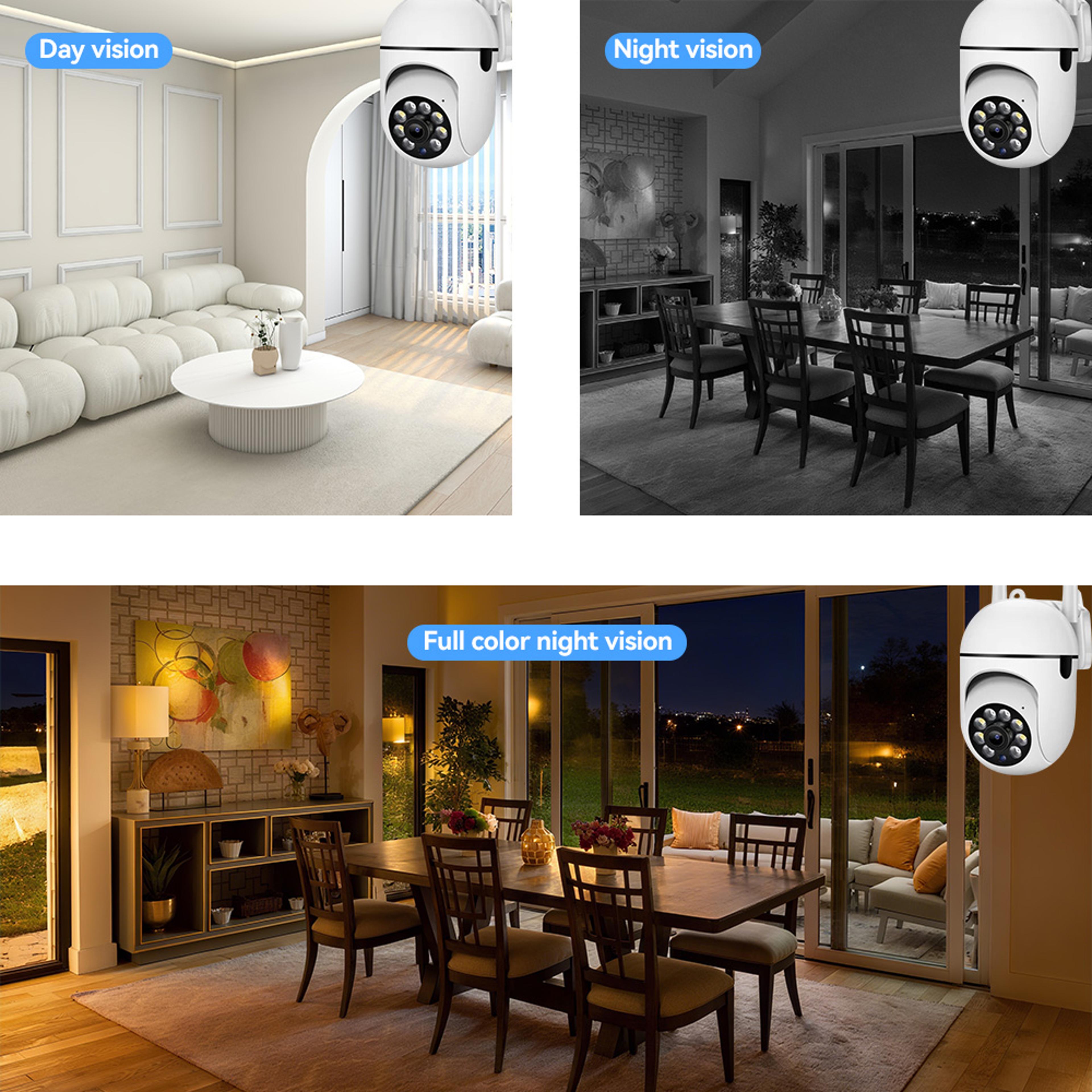 hd outdoor security camera, waterproof, color night vision