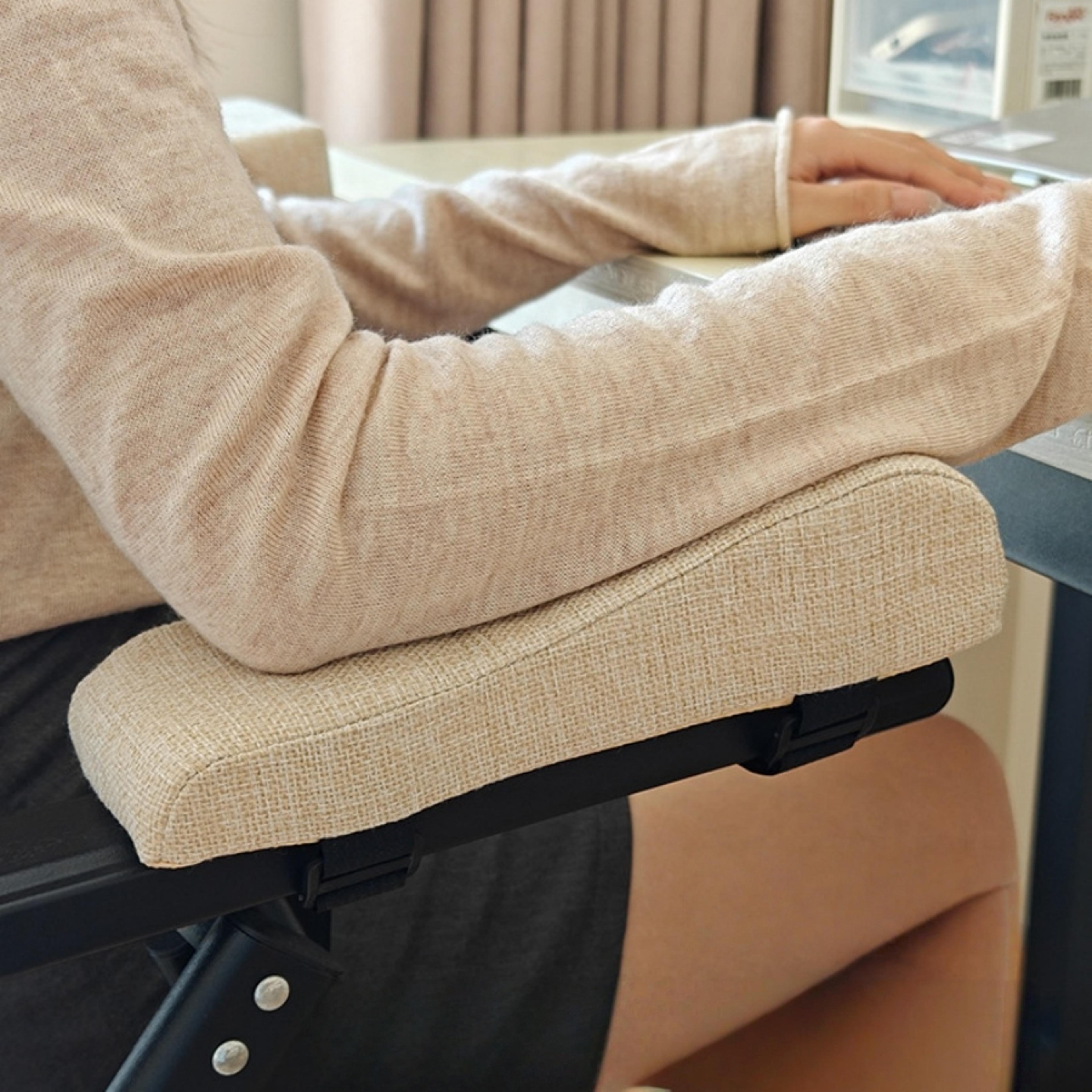 memory foam arm rest cushions for office, wheelchair, gaming chairs, ergonomic pressure relief