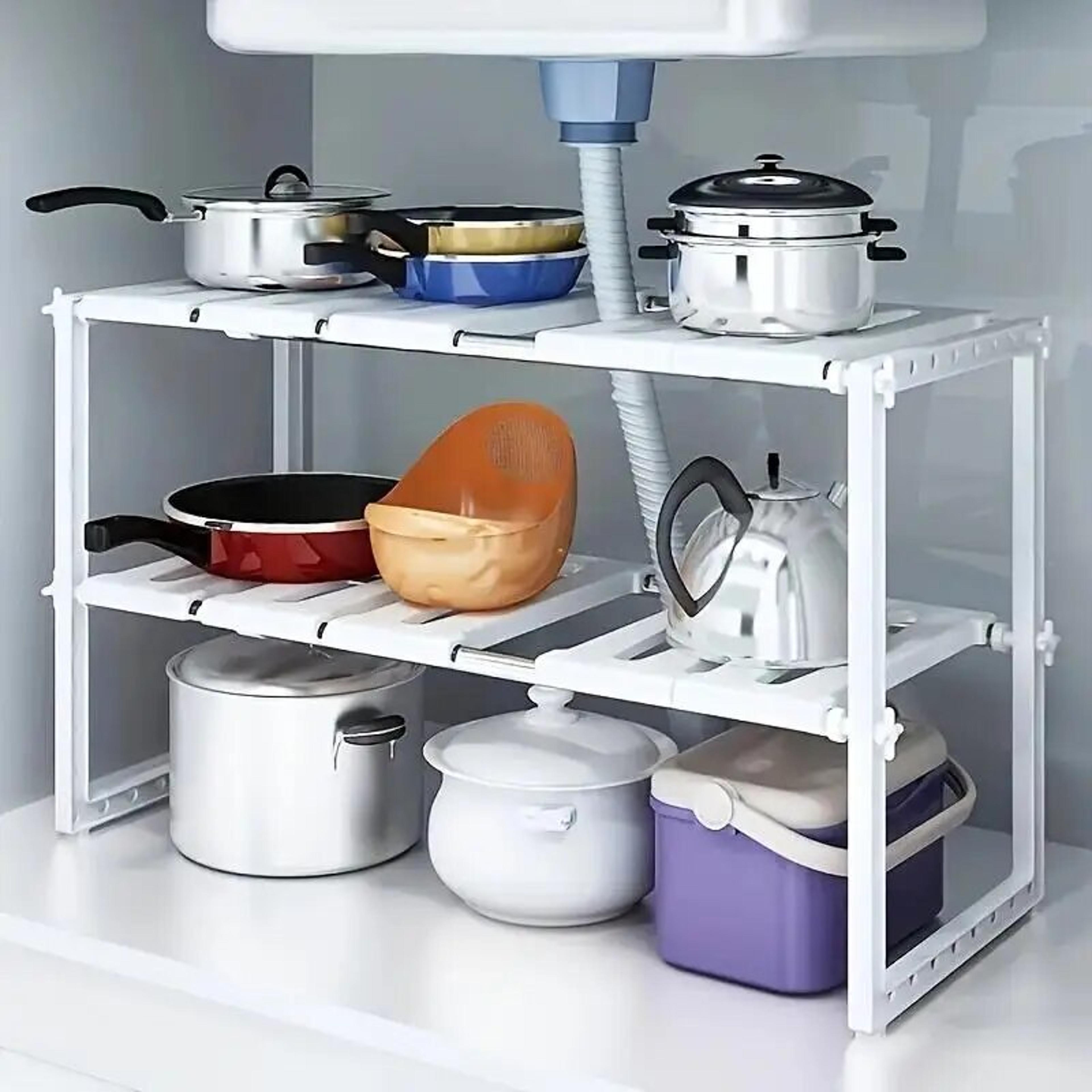 cabinet organizer shelves, stack able kitchen counter shelves, pantry organizer and storage for home organization