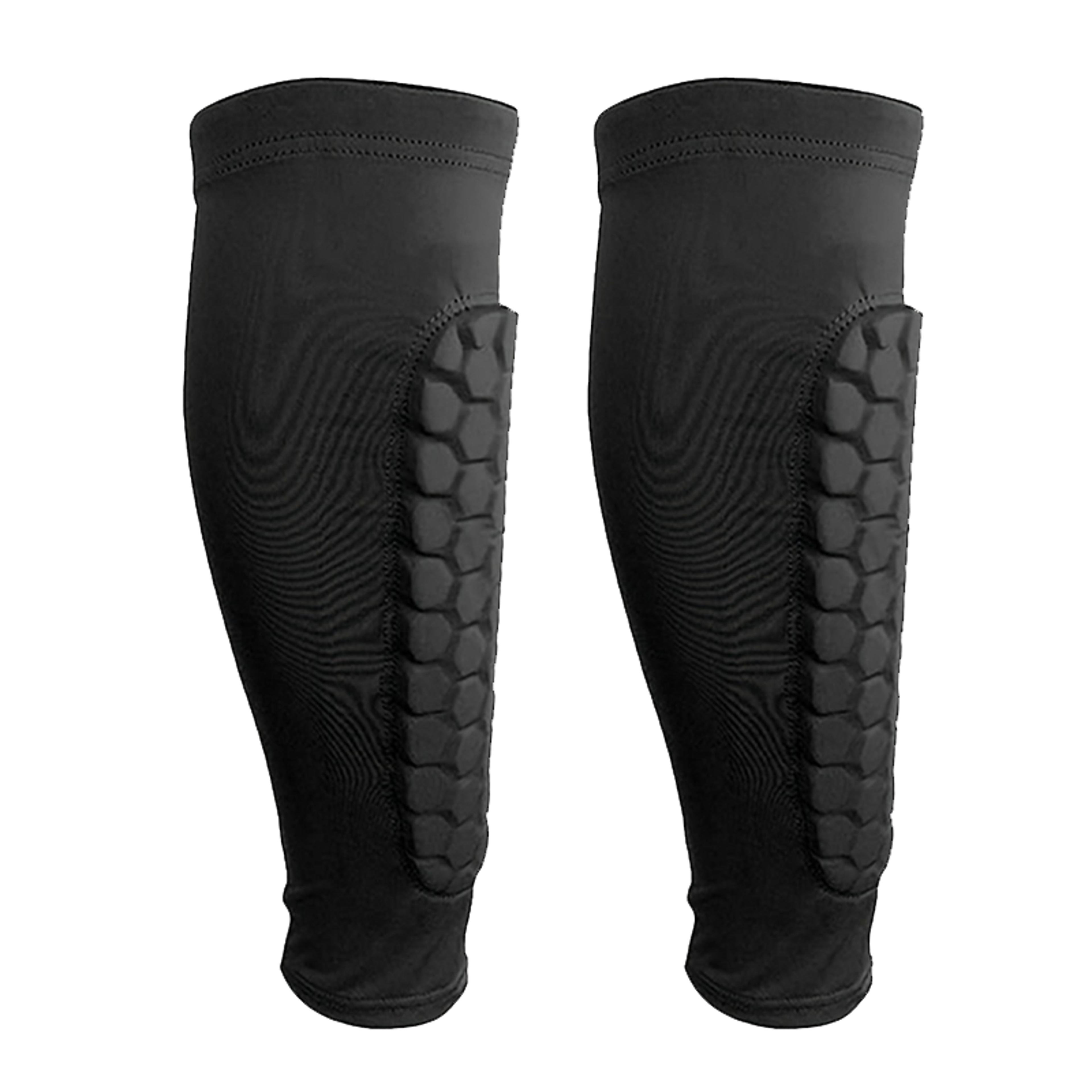 guard sleeves pair, padded anti-shin bang relief, impact-absorbing calf protector for skiing & snowboarding