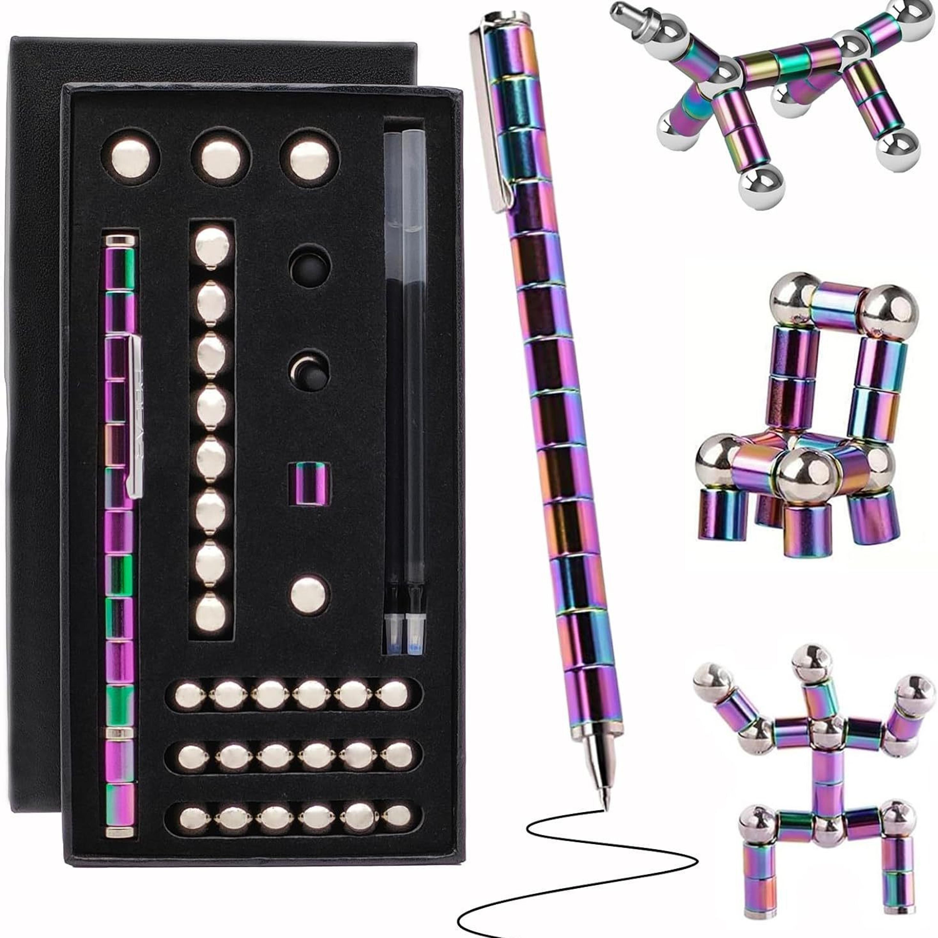 versatile magnetic pen, capacities stylus, stress relief magnet pen gift set for students