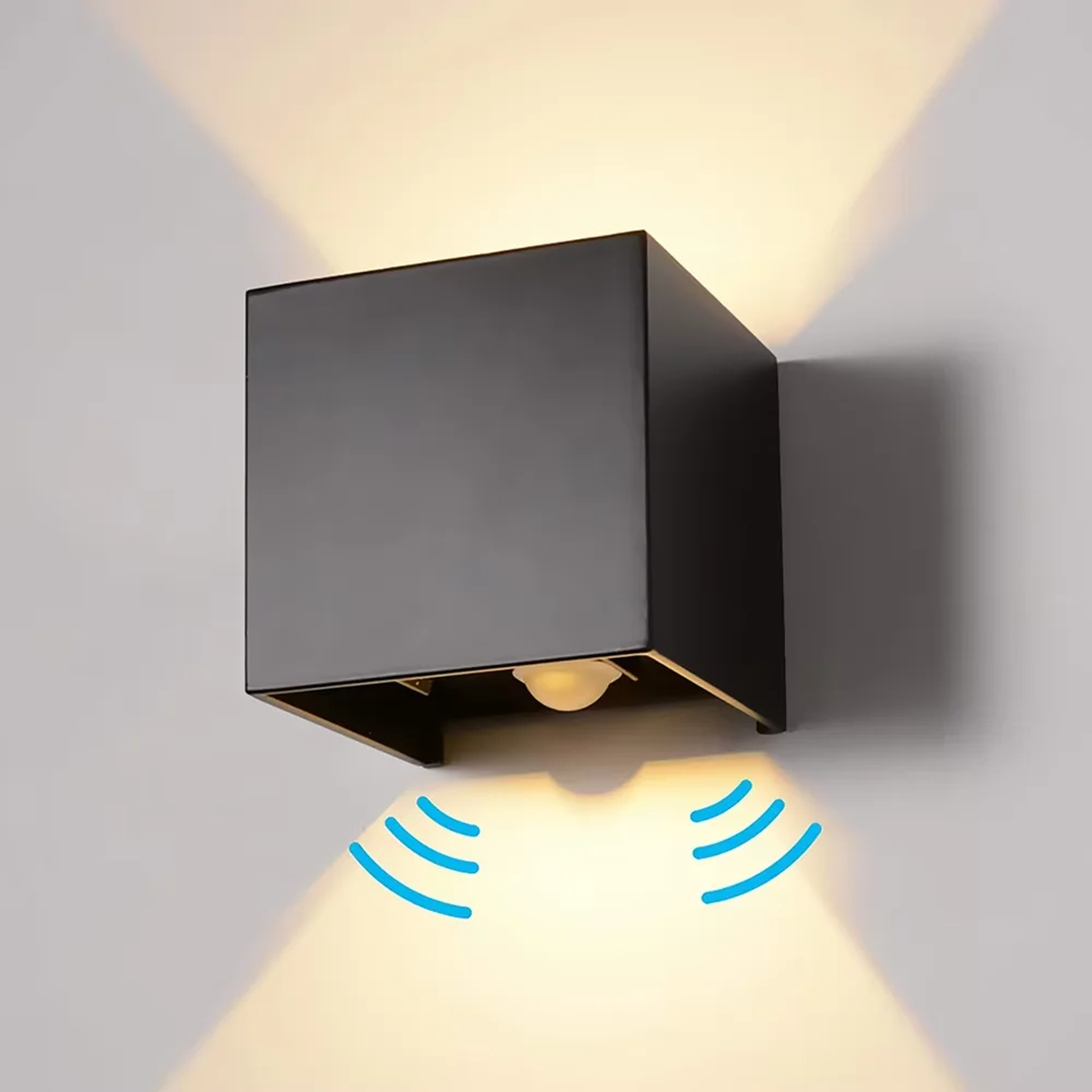 sensor led wall lamp outdoor, motion sconce for balcony porch, garden yard aisle decor, indoor bedside lighting