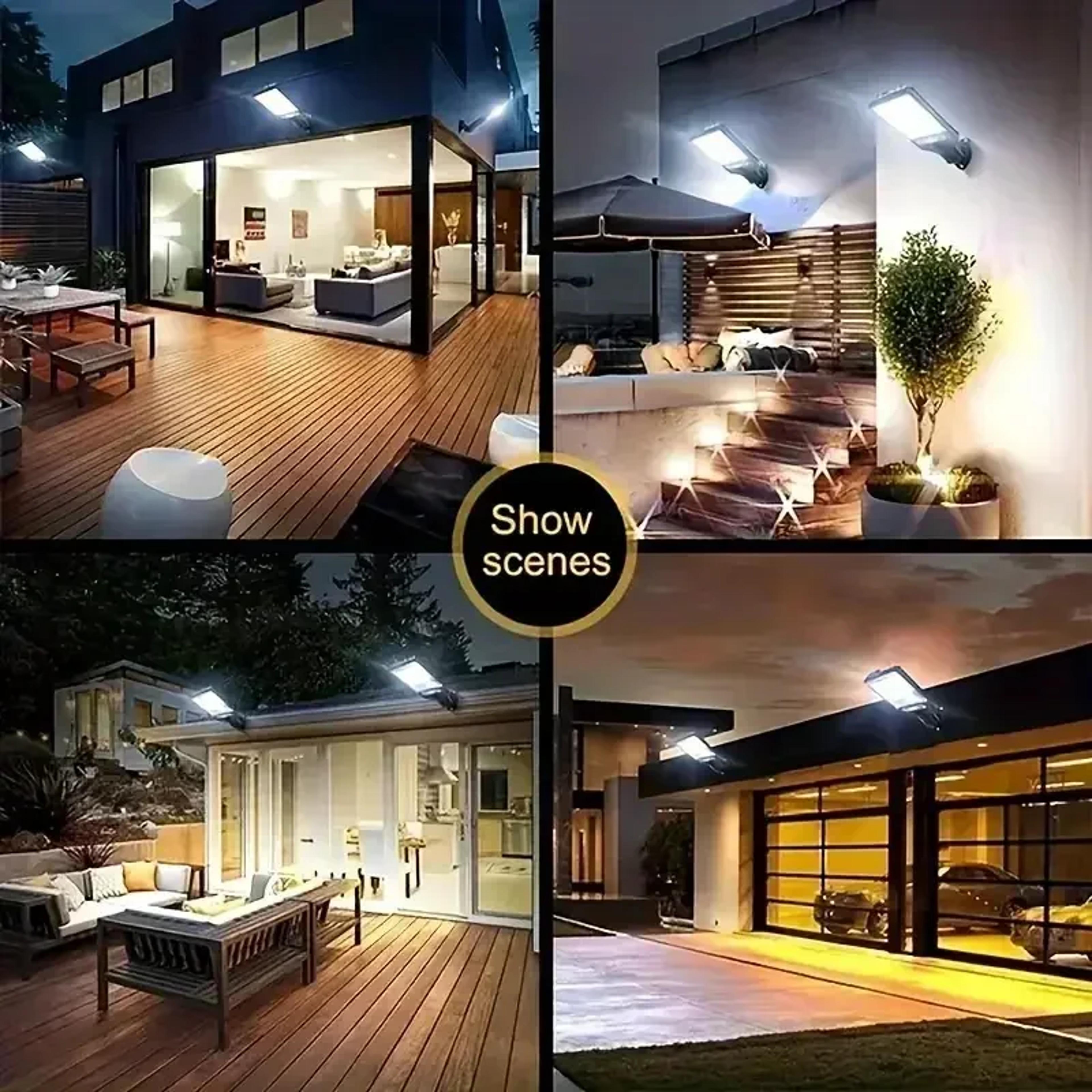 solar street lights outdoor waterproof, human body sensing, courtyard garden wall lighting, household lights