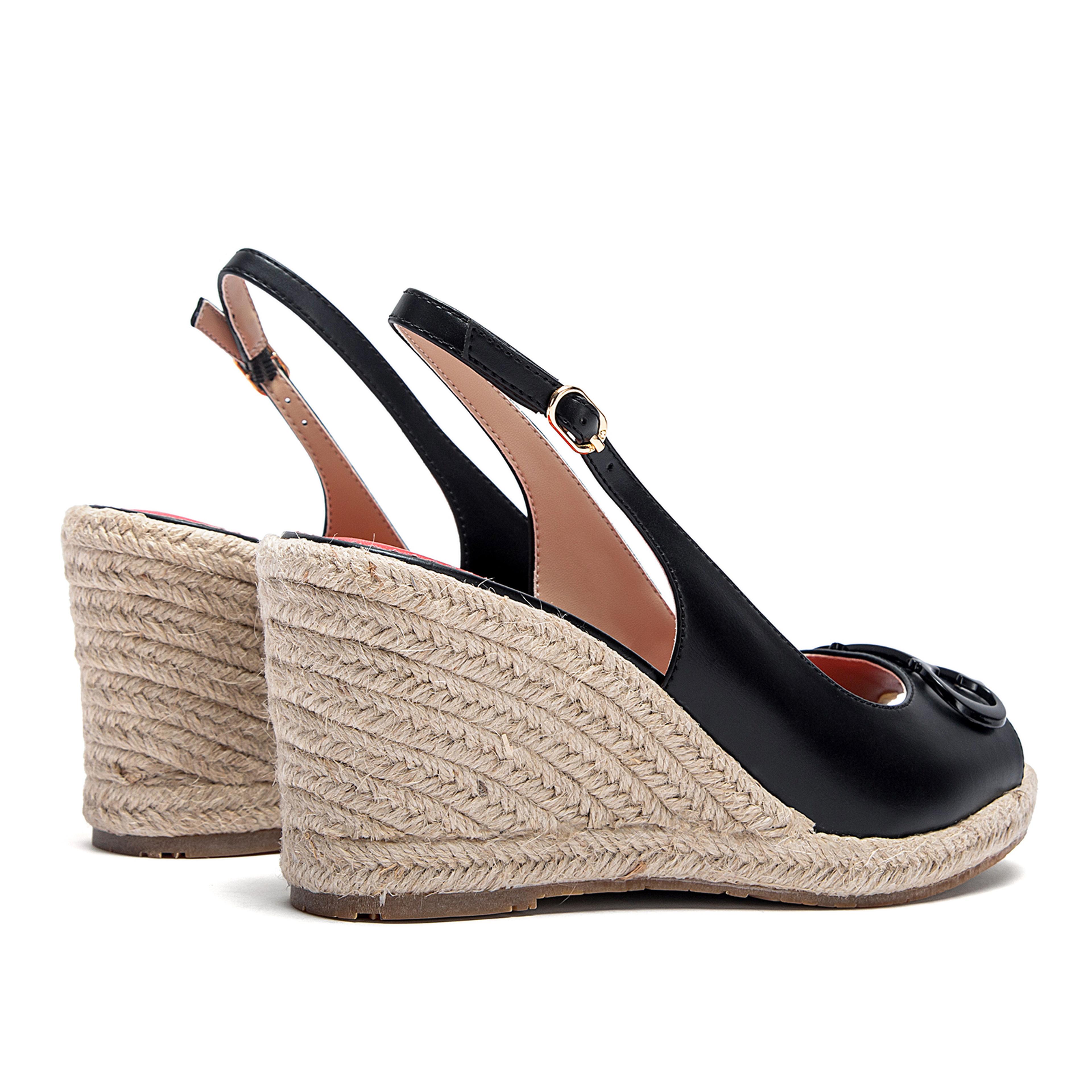 women sandals summer wedge fish mouth high heel open toe platform, stylish summer formal shoes for all occasions