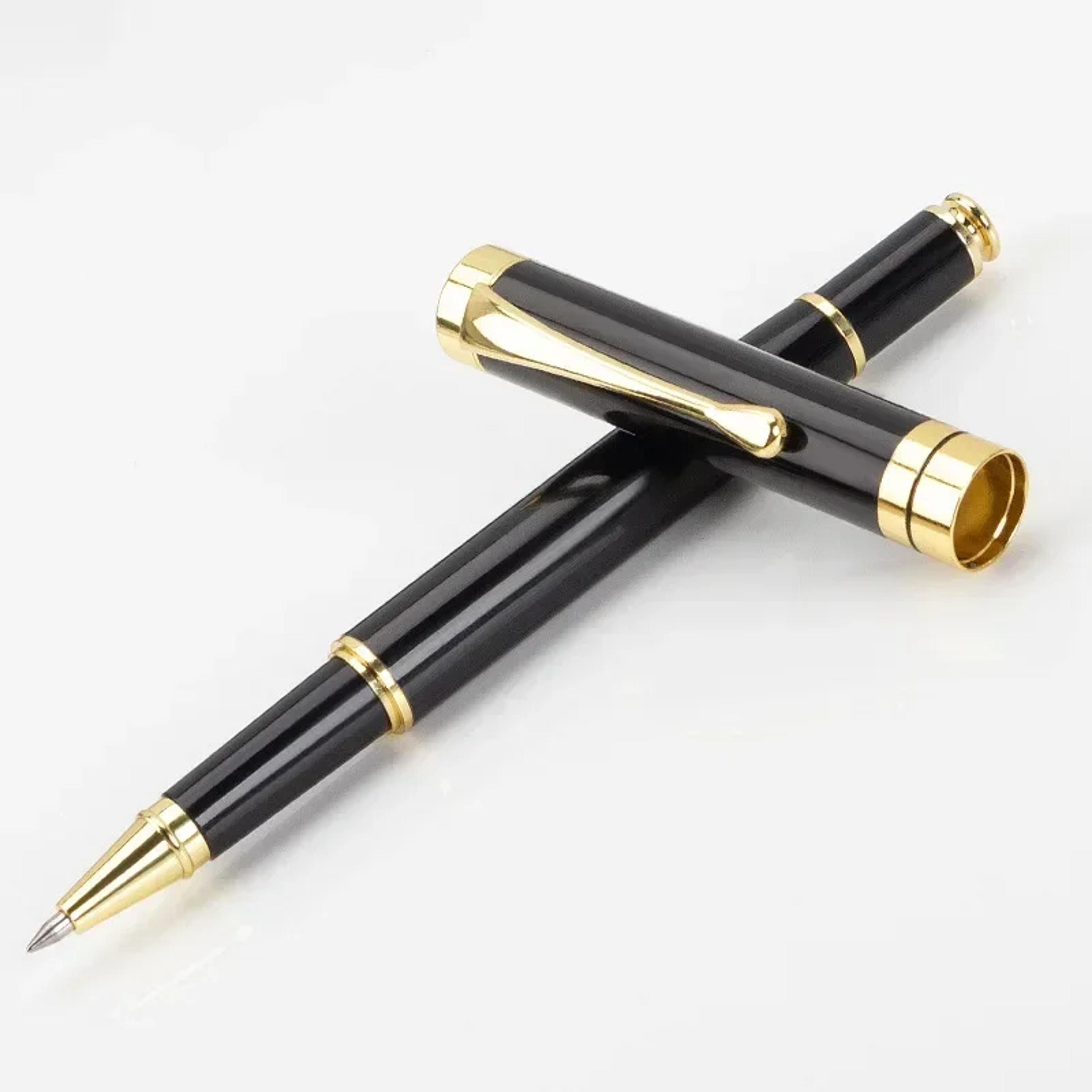 luxury metal ballpoint pens, gift box packaging for school, business, office, and student stationery supplies