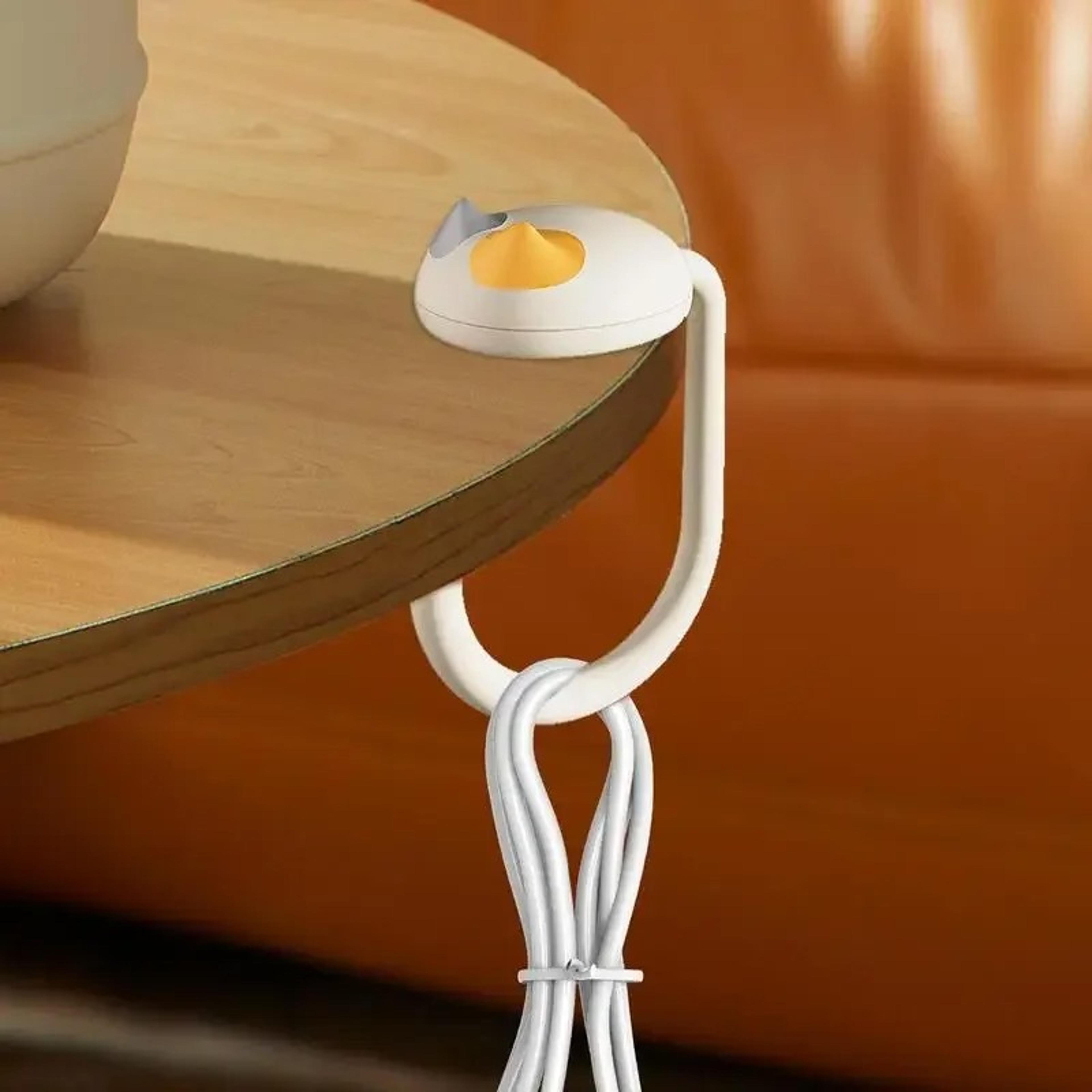 cute cat tail purse hook, portable multi-functional table purse bag hook, space saving for home & school